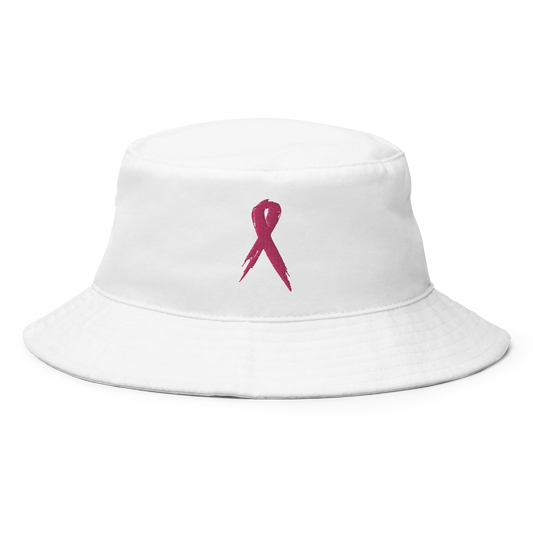 Breast Cancer Awareness Ribbon Bucket Hat