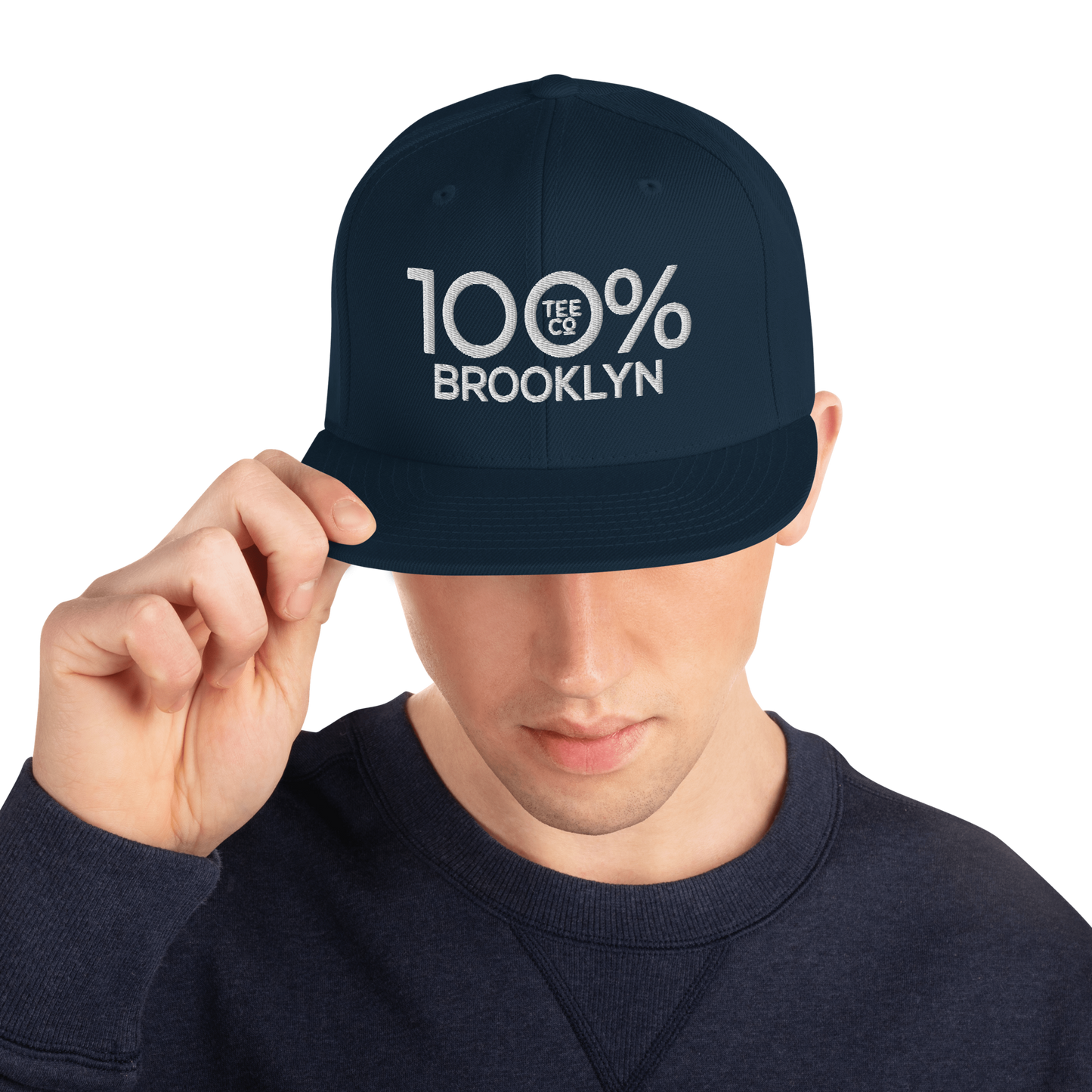 100% BROOKLYN Snapback Baseball Hat - 100 Percent Tee Company
