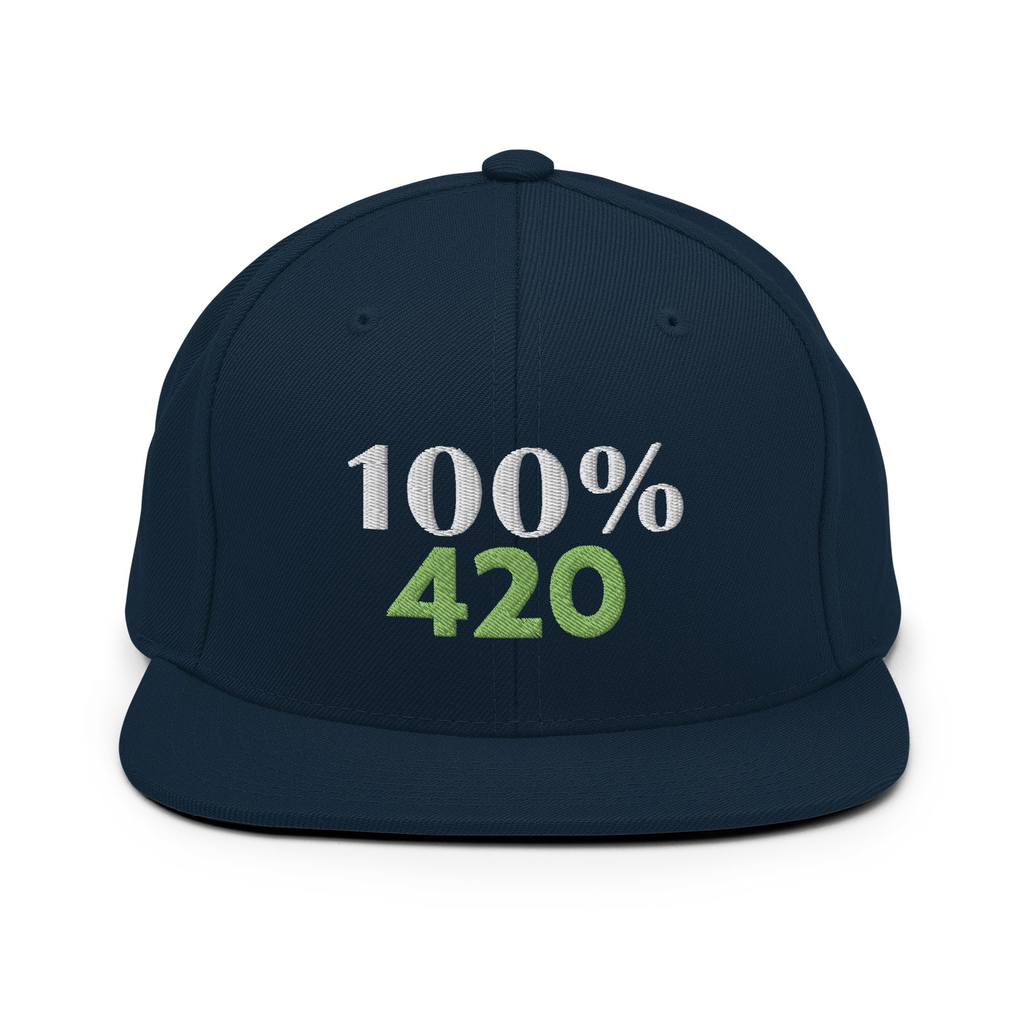 100% 420 Snapback Baseball Hat - 100 Percent Tee Company