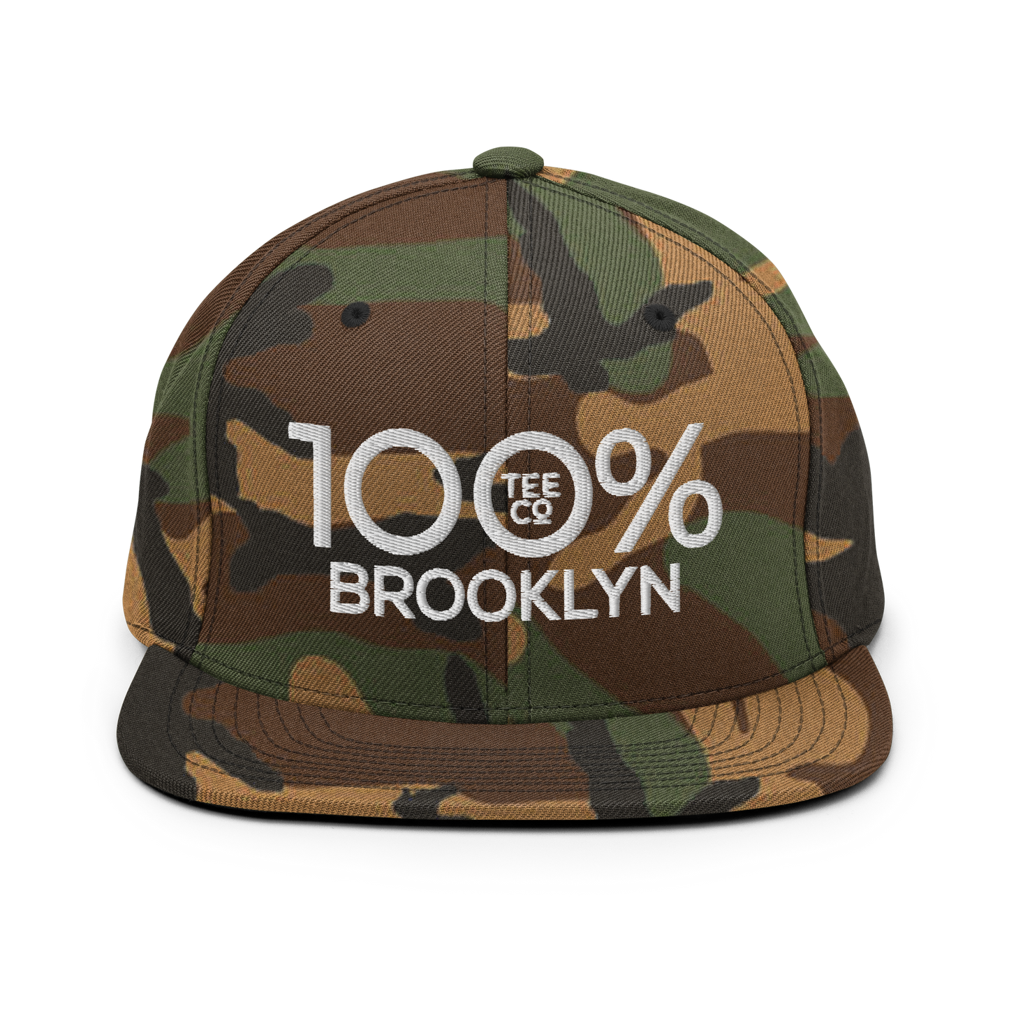 100% BROOKLYN Snapback Baseball Hat - 100 Percent Tee Company