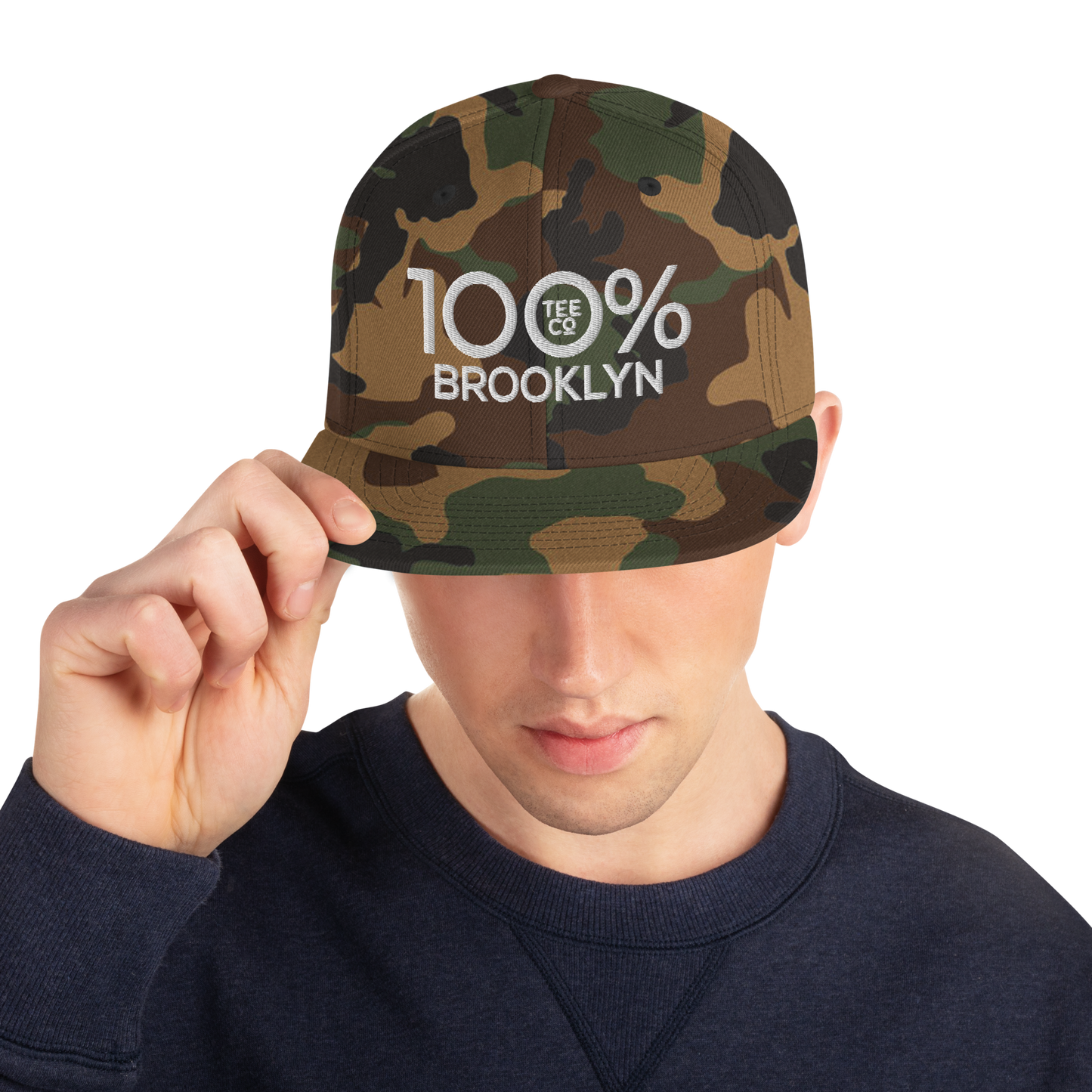 100% BROOKLYN Snapback Baseball Hat - 100 Percent Tee Company