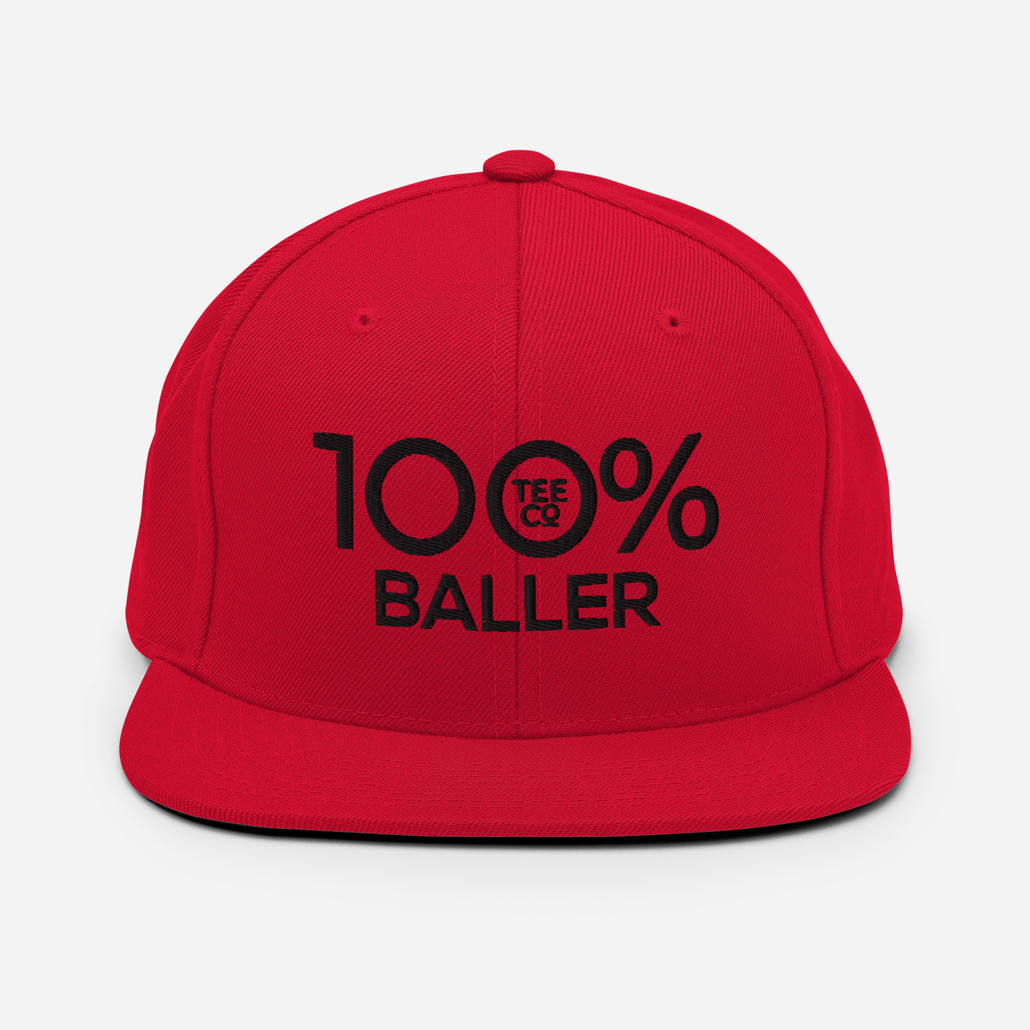100% BALLER Snapback Baseball Hat - 100 Percent Tee Company