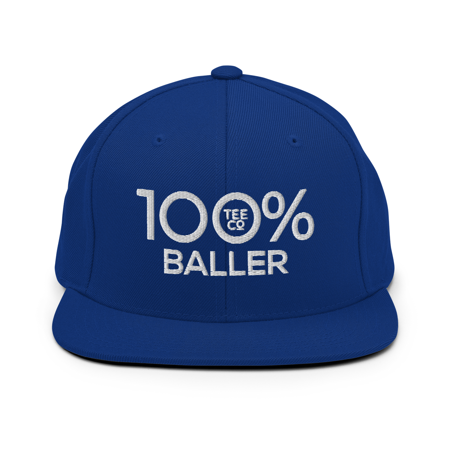 100% BALLER Snapback Baseball Hat - 100 Percent Tee Company