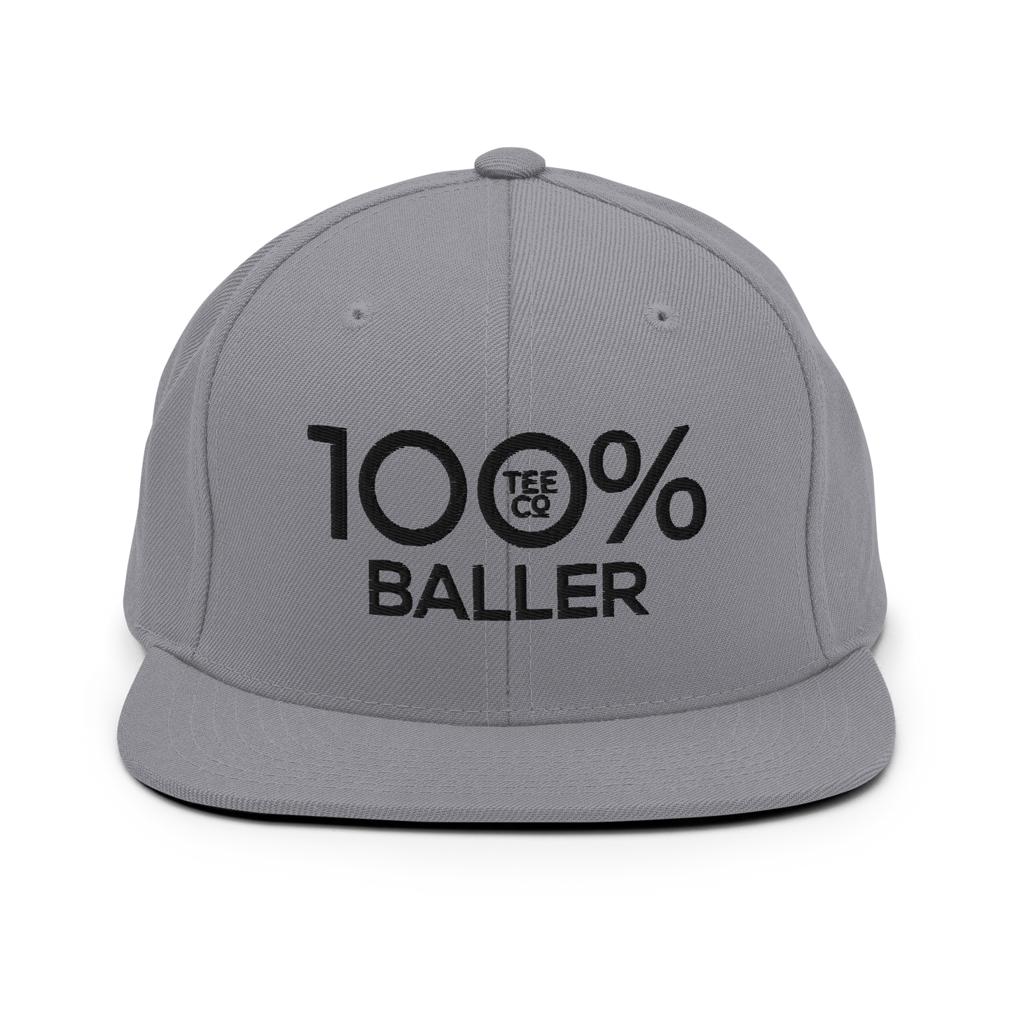 100% BALLER Snapback Baseball Hat - 100 Percent Tee Company