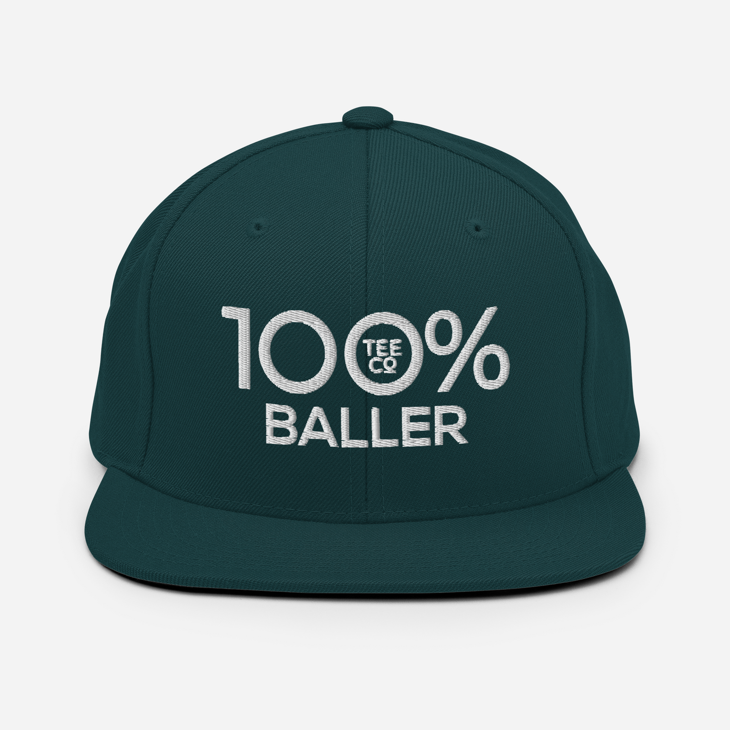 100% BALLER Snapback Baseball Hat - 100 Percent Tee Company