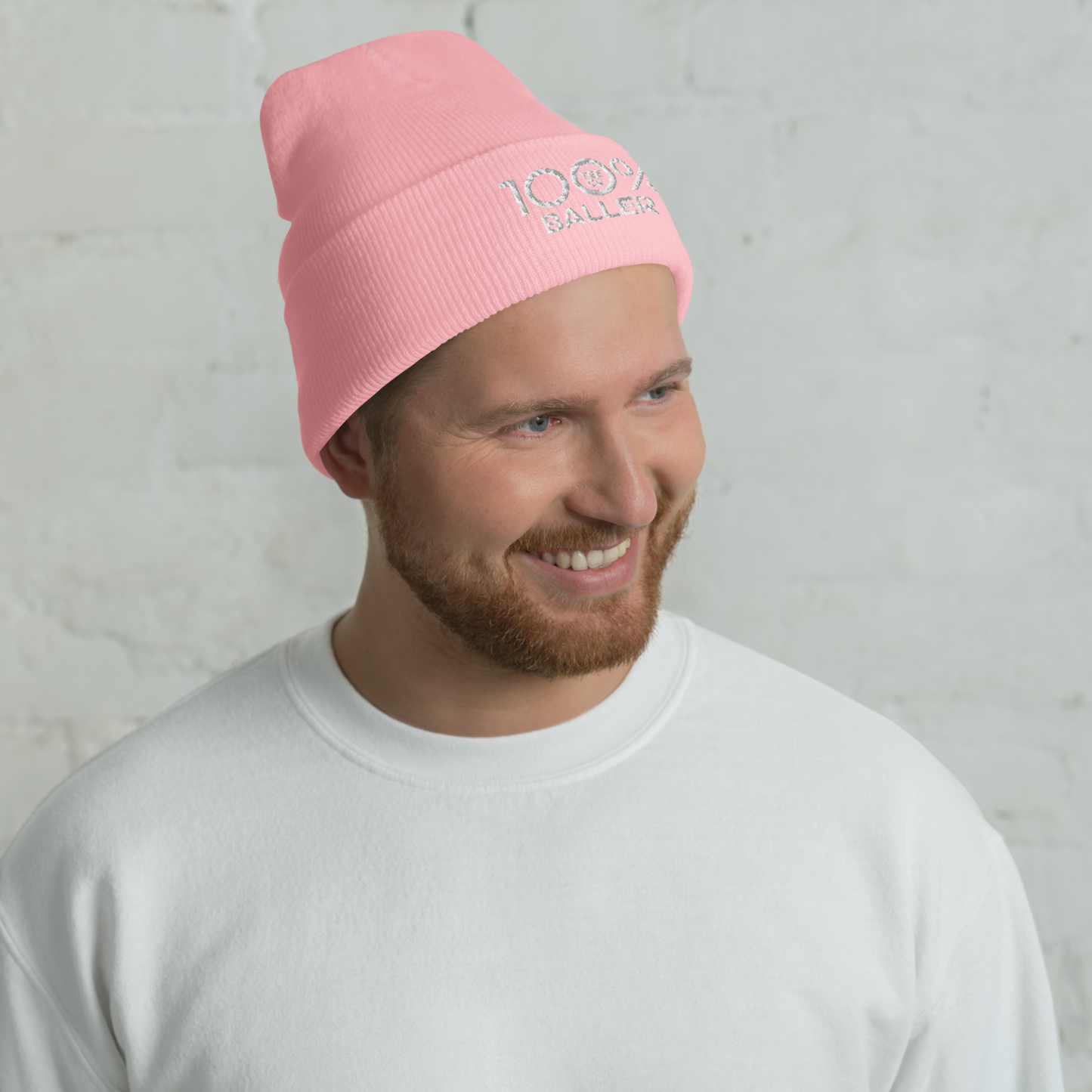 100% BALLER Cuffed Beanie - 100 Percent Tee Company