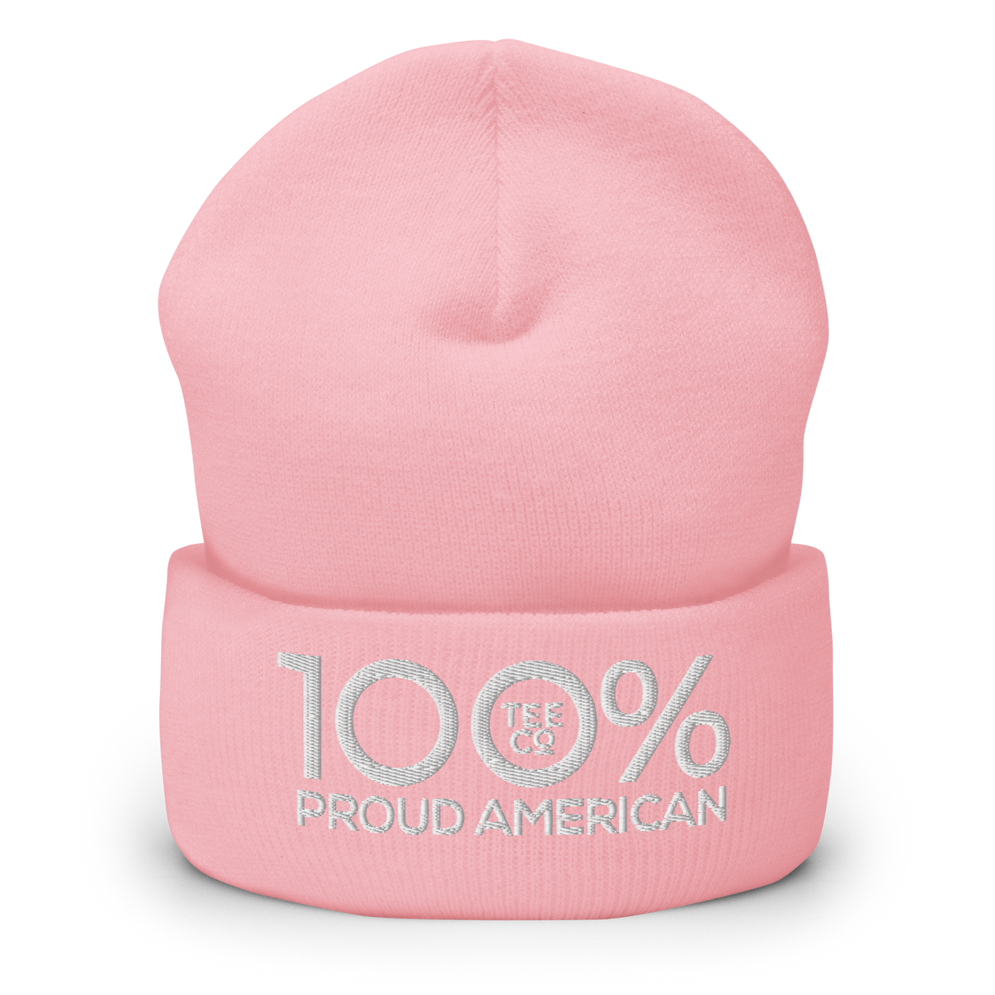 100% PROUD AMERICAN Cuffed Beanie - 100 Percent Tee Company
