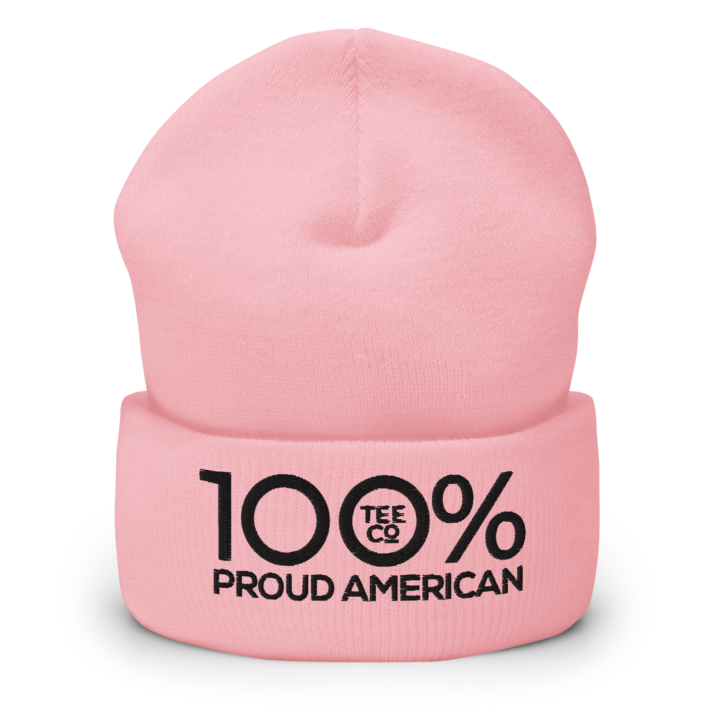 100% PROUD AMERICAN Cuffed Beanie - 100 Percent Tee Company