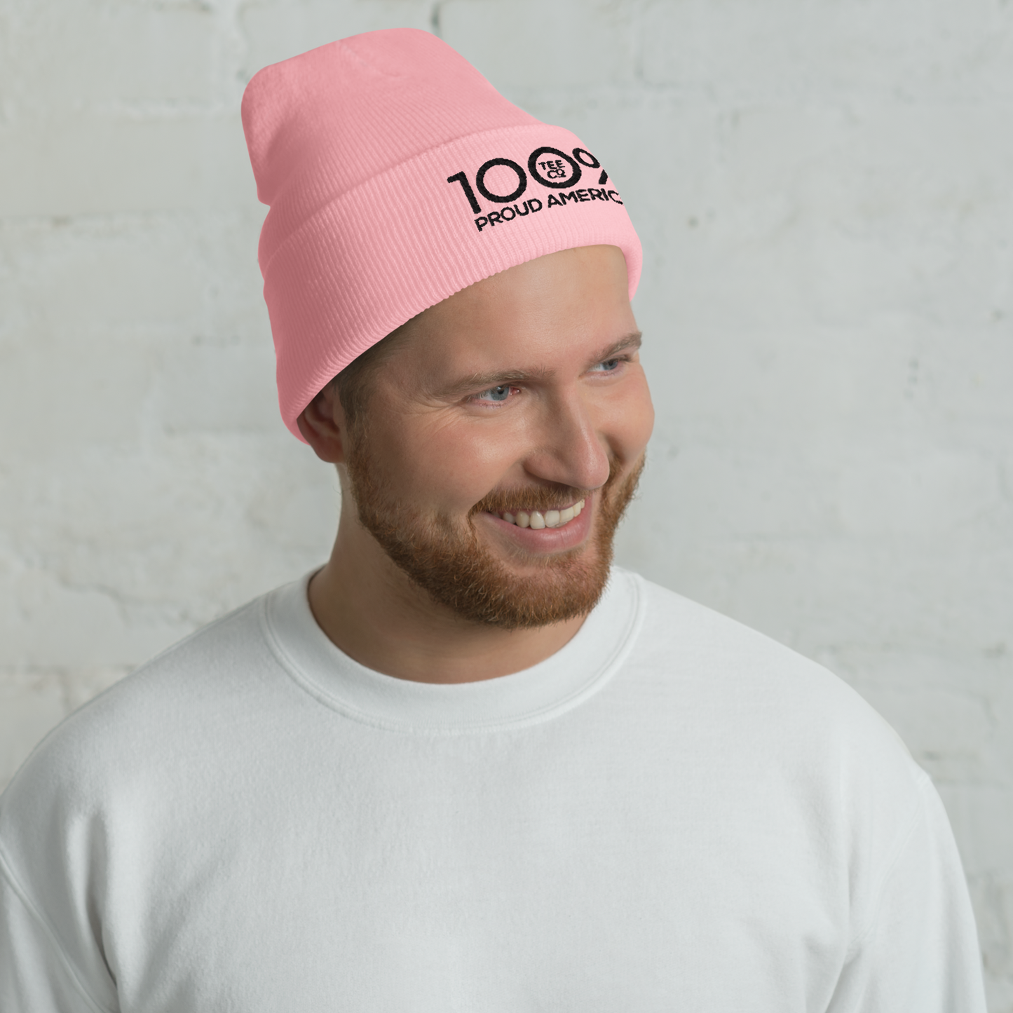 100% PROUD AMERICAN Cuffed Beanie - 100 Percent Tee Company