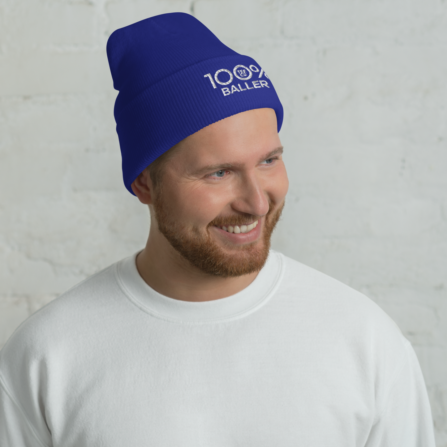 100% BALLER Cuffed Beanie - 100 Percent Tee Company