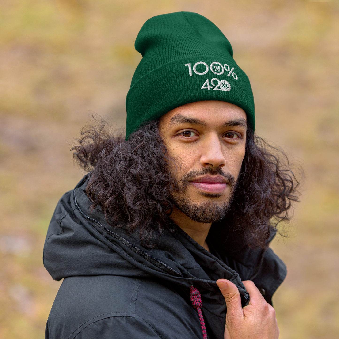 100% 420 Cuffed Beanie - 100 Percent Tee Company