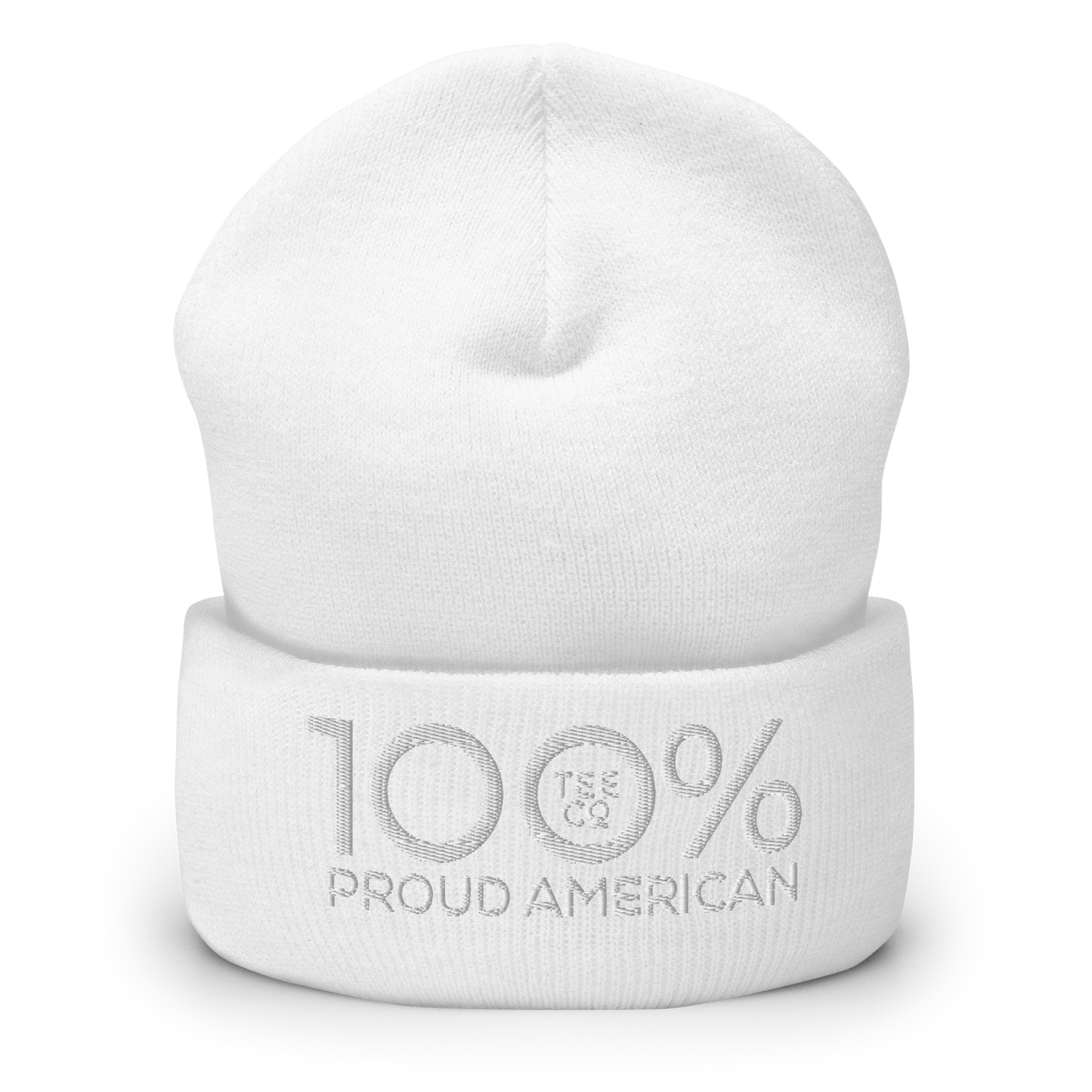 100% PROUD AMERICAN Cuffed Beanie - 100 Percent Tee Company