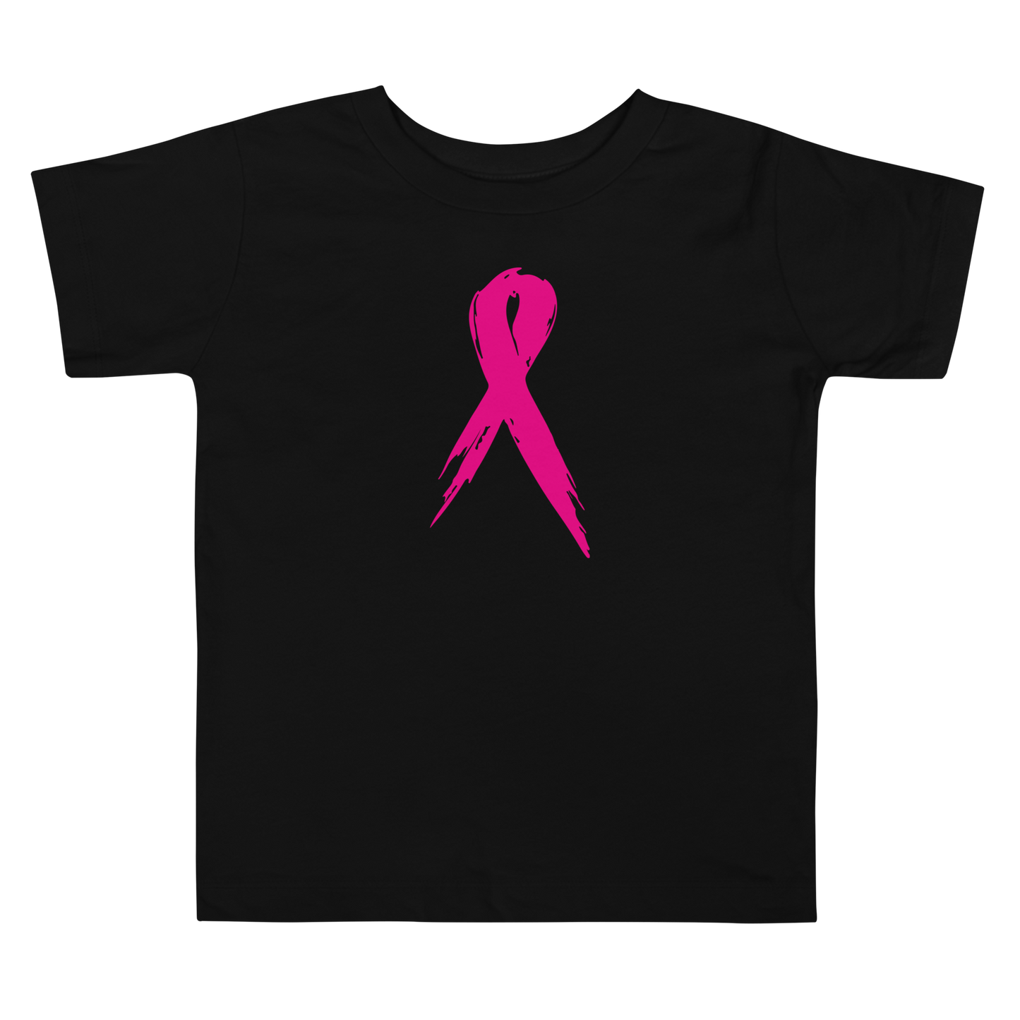 Breast Cancer Awareness Ribbon Toddler Short Sleeve Tee