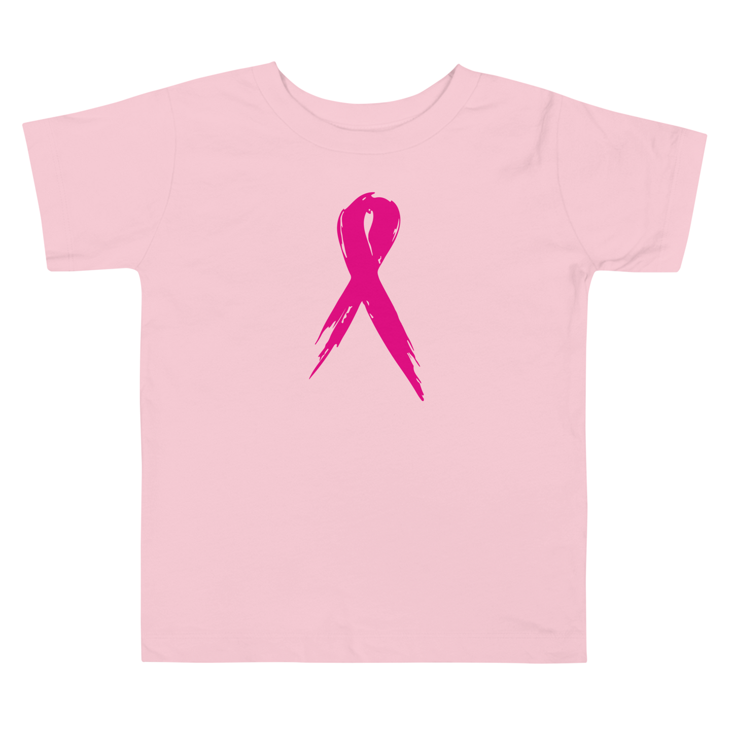 Breast Cancer Awareness Ribbon Toddler Short Sleeve Tee