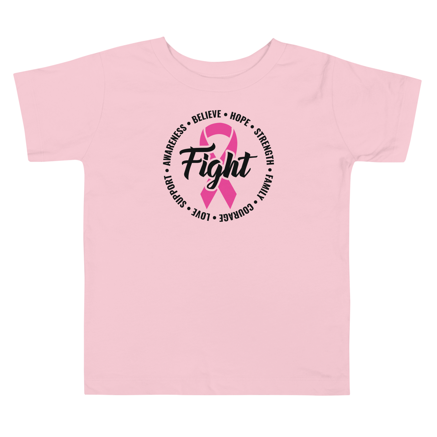 FIGHT Breast Cancer Toddler Short Sleeve Tee