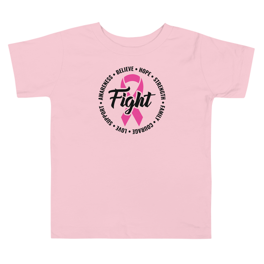 FIGHT Breast Cancer Toddler Short Sleeve Tee