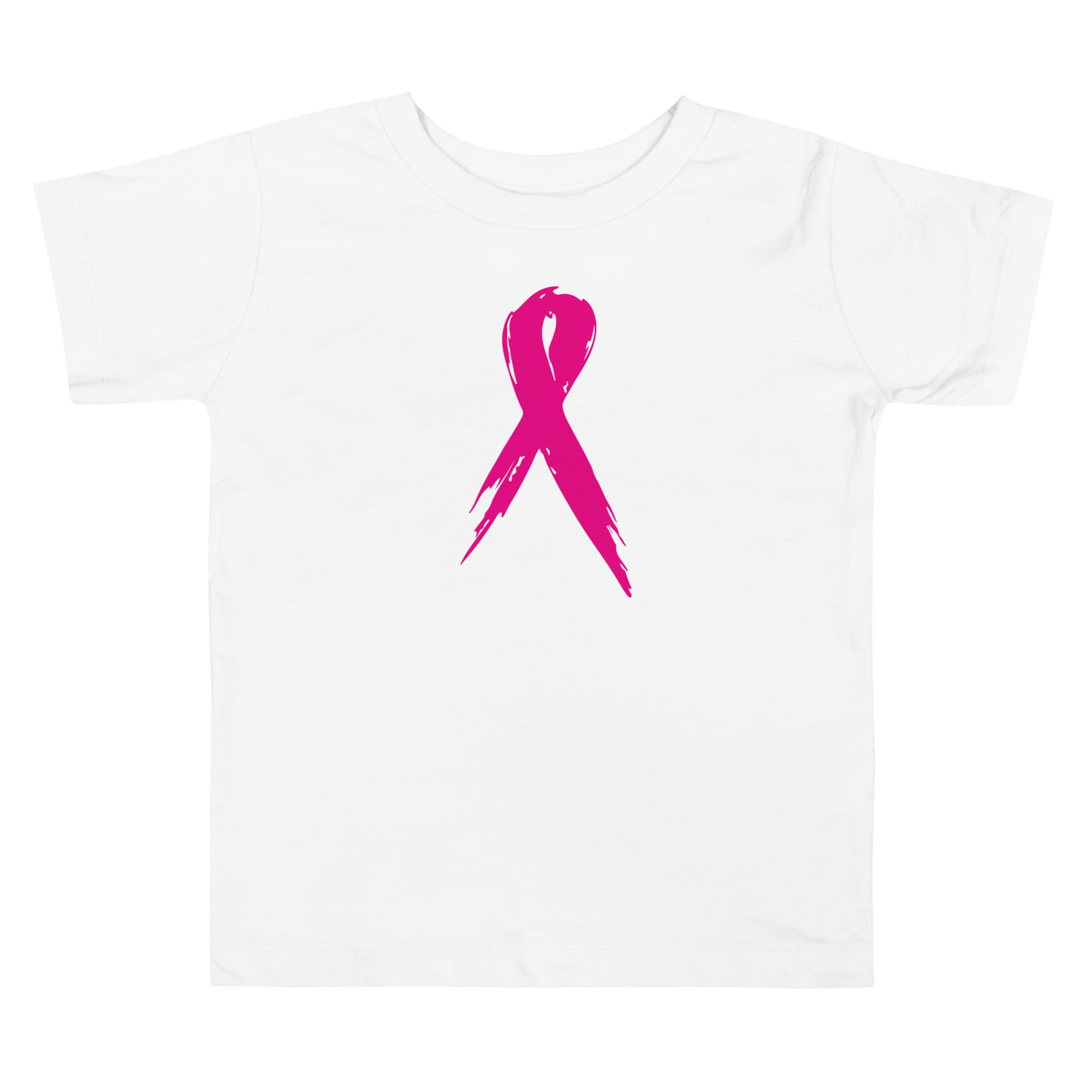 Breast Cancer Awareness Ribbon Toddler Short Sleeve Tee