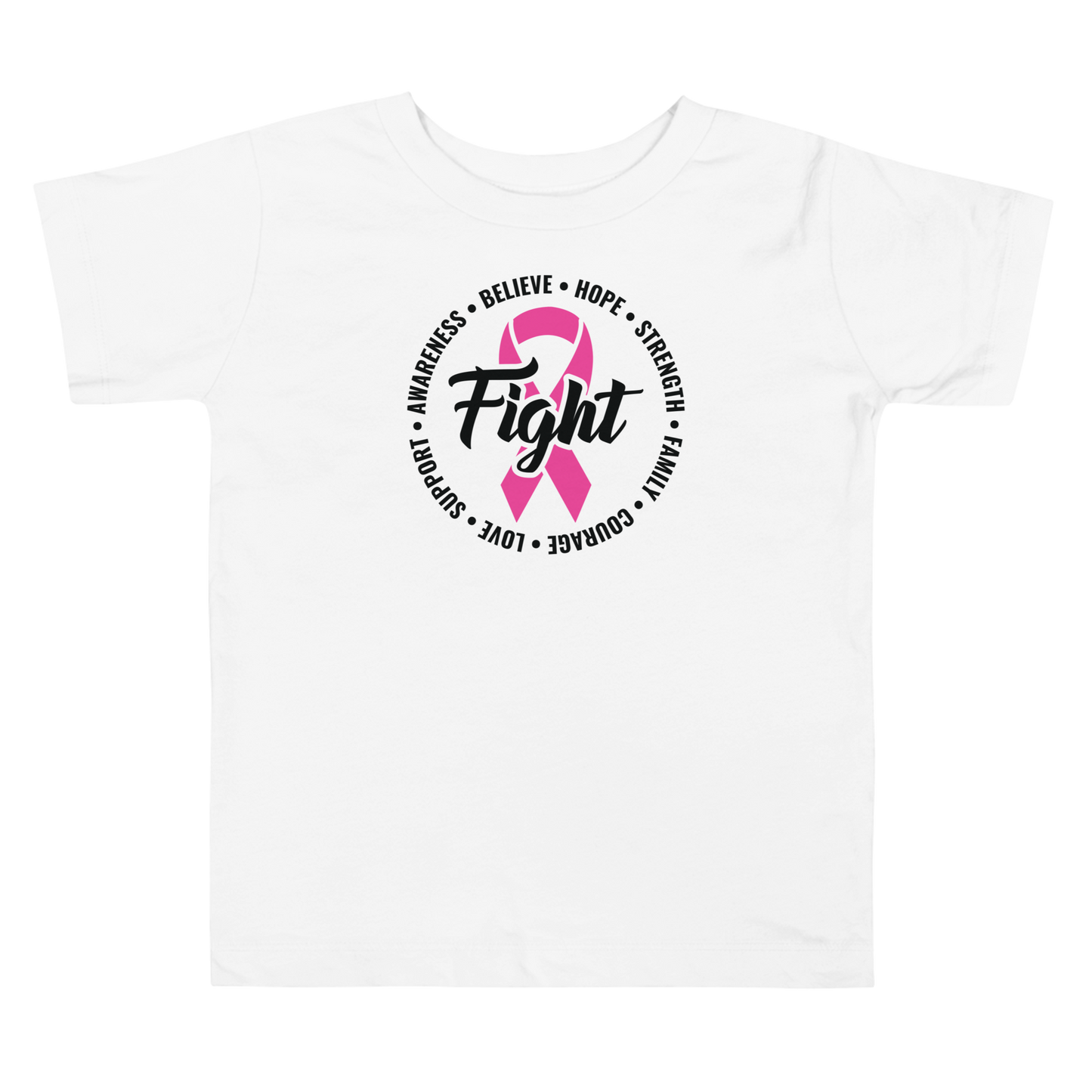FIGHT Breast Cancer Toddler Short Sleeve Tee