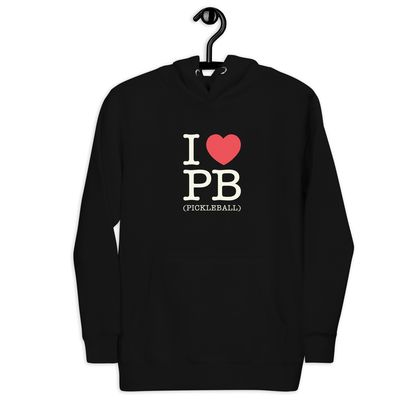 I Love PB (Pickleball ) Unisex Hoodie