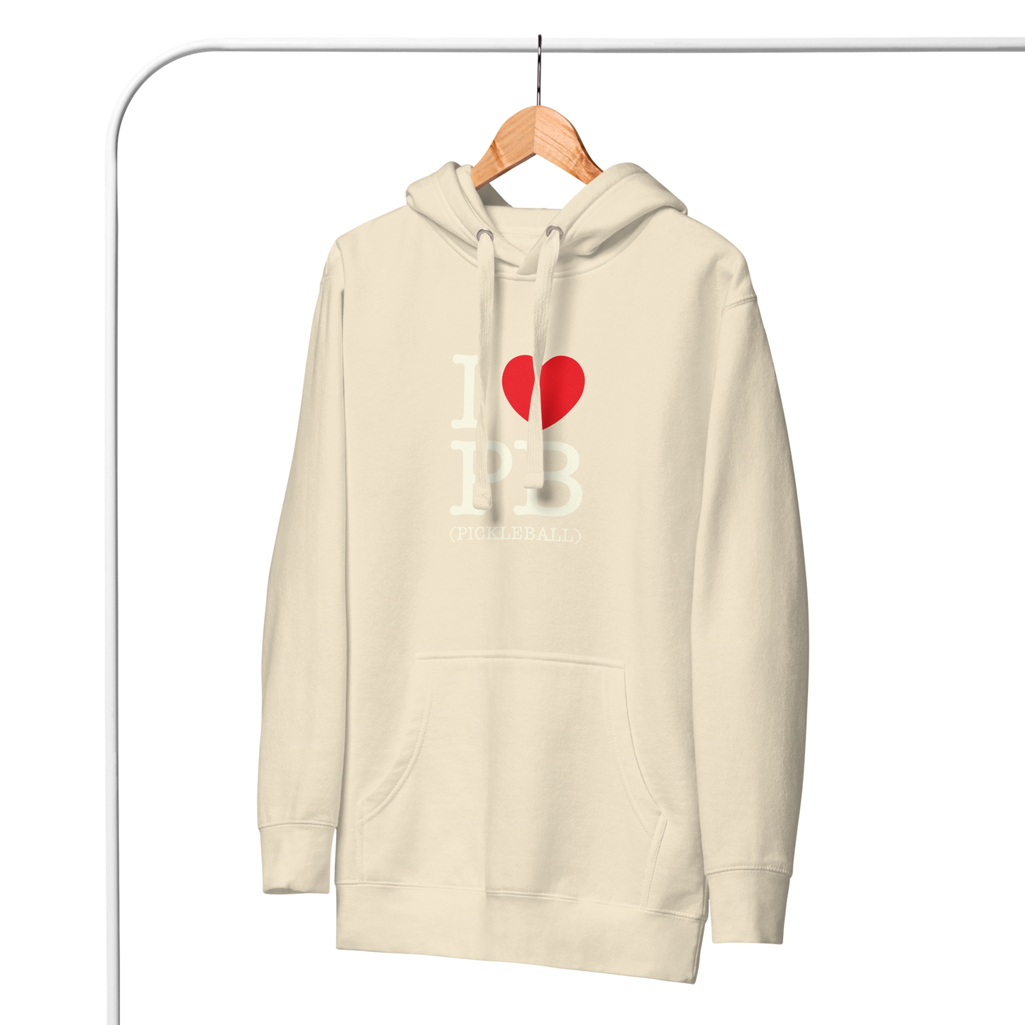 I Love PB (Pickleball ) Unisex Hoodie