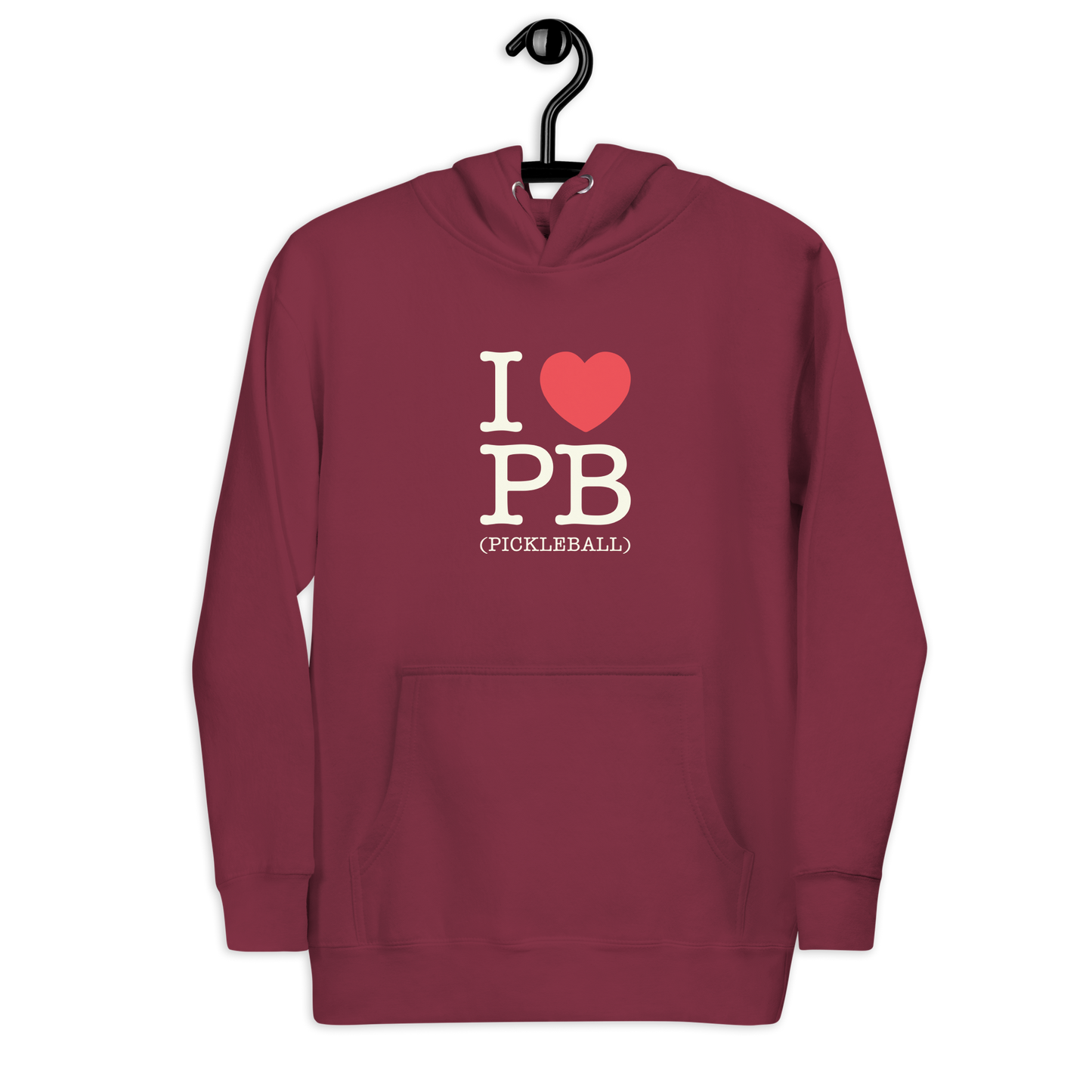 I Love PB (Pickleball ) Unisex Hoodie