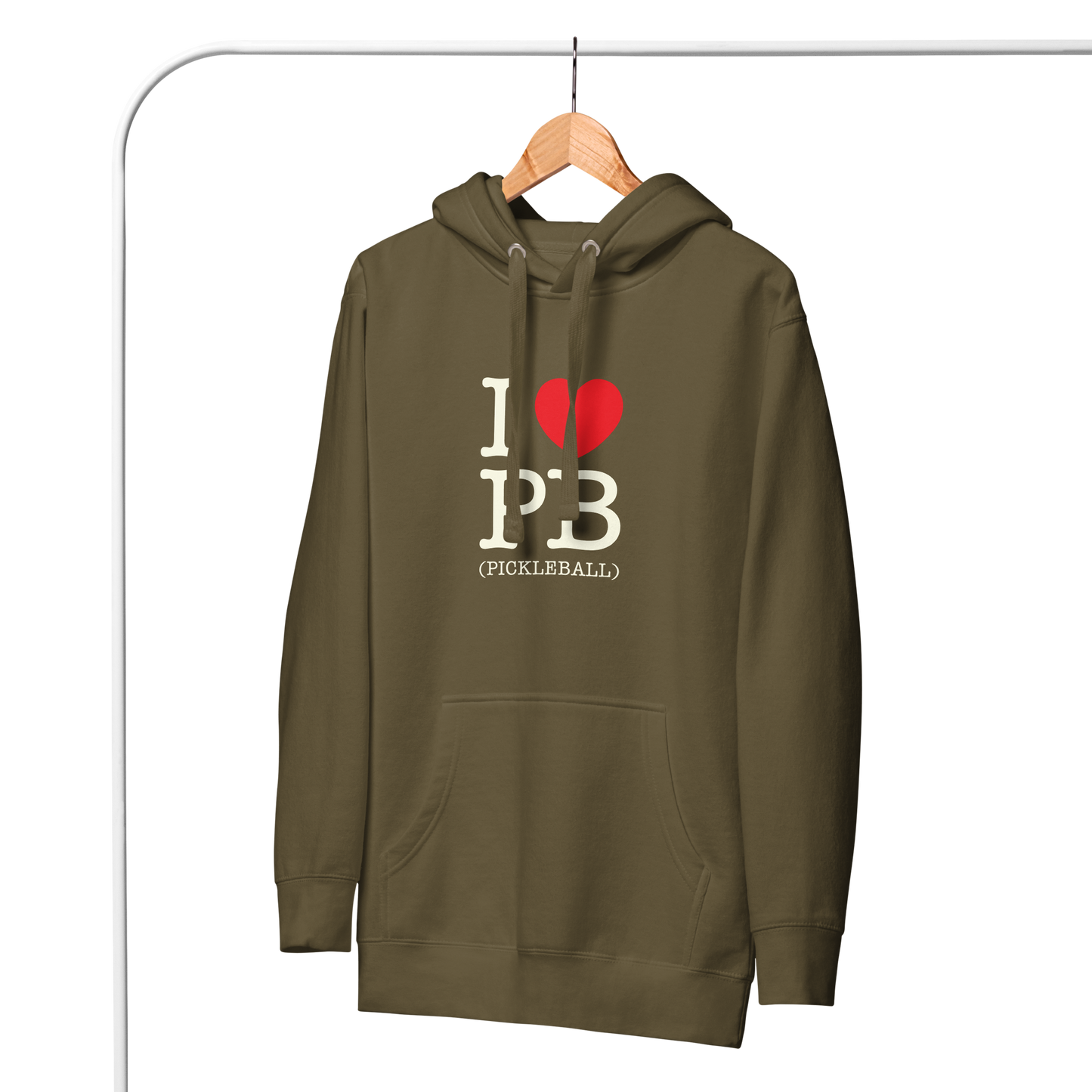 I Love PB (Pickleball ) Unisex Hoodie
