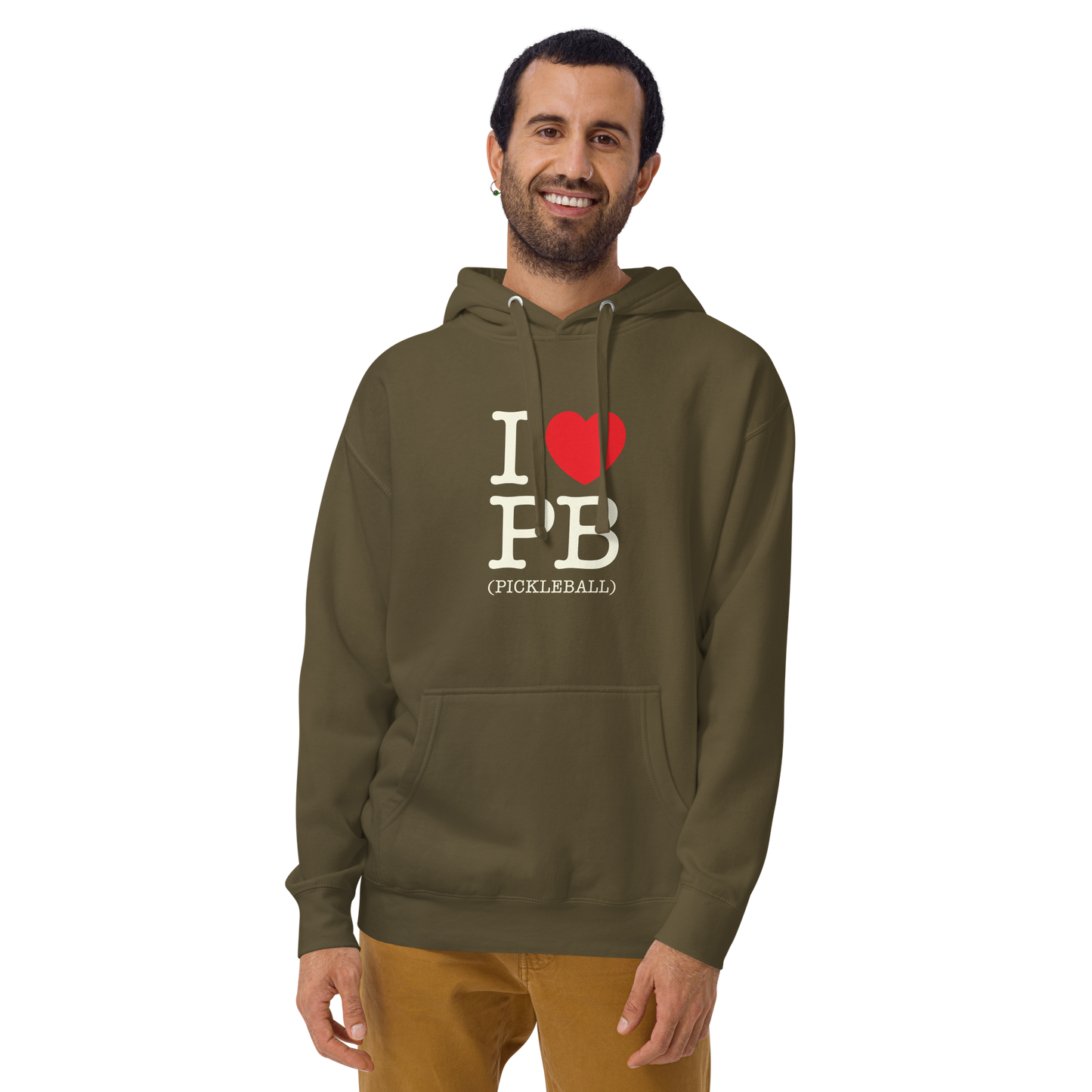 I Love PB (Pickleball ) Unisex Hoodie