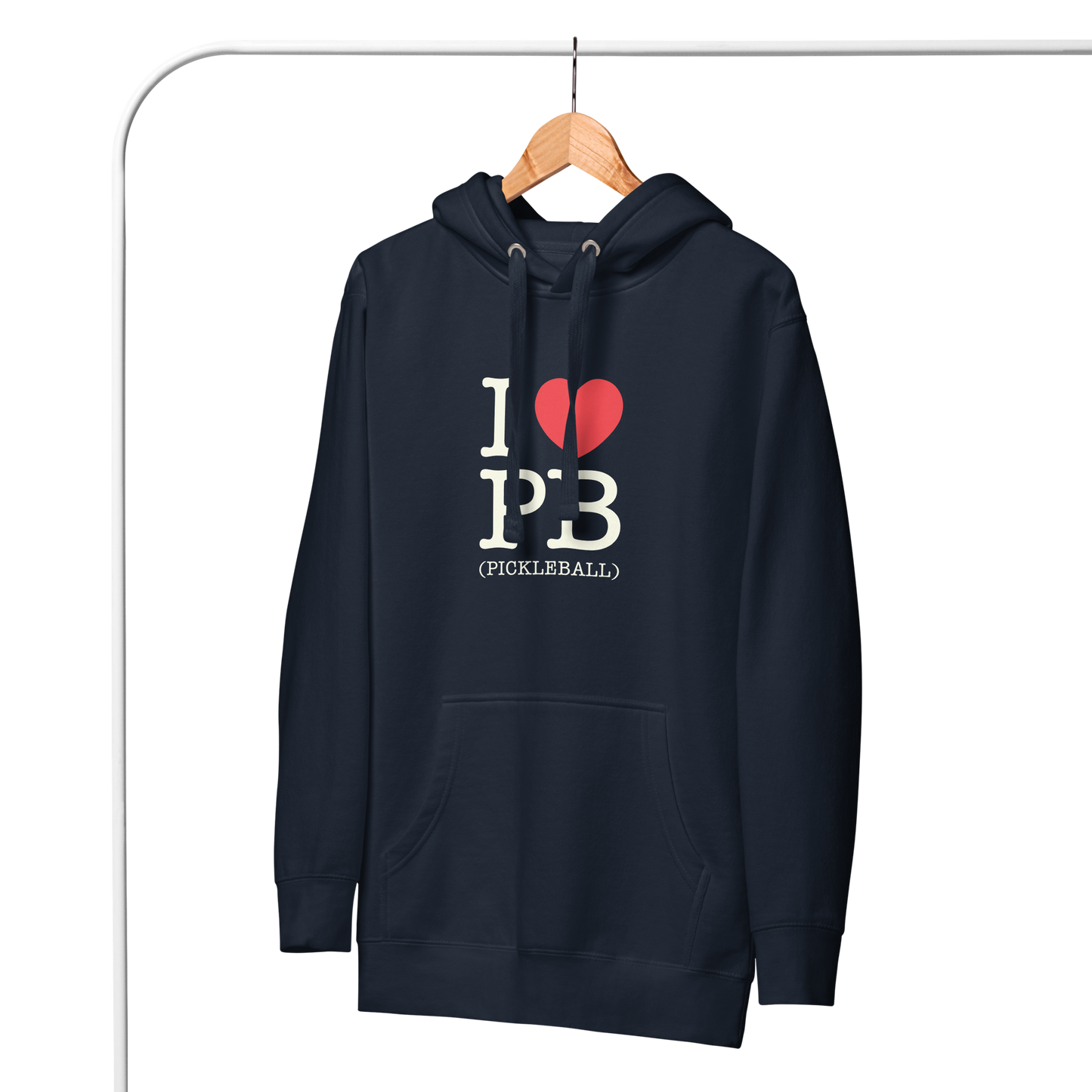 I Love PB (Pickleball ) Unisex Hoodie