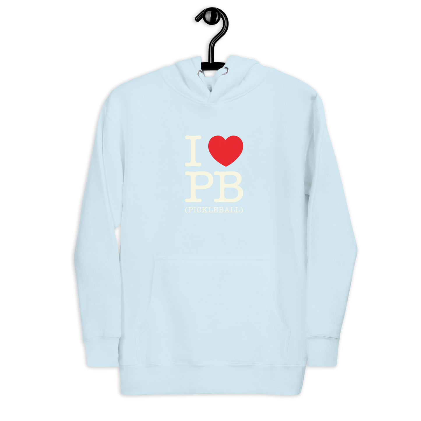 I Love PB (Pickleball ) Unisex Hoodie