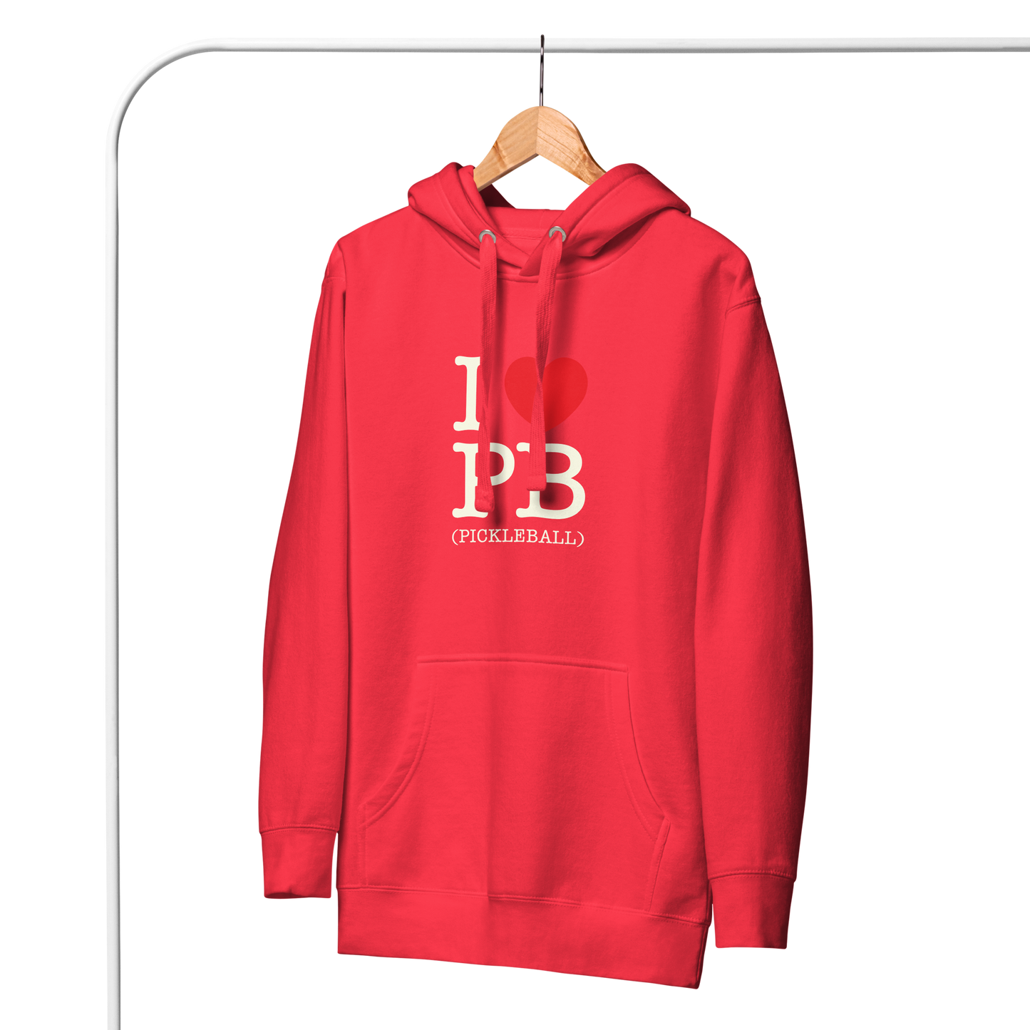 I Love PB (Pickleball ) Unisex Hoodie