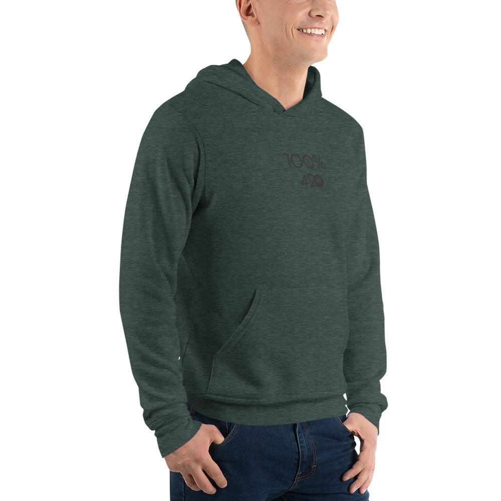 100% 420 Unisex Hoodie - 100 Percent Tee Company