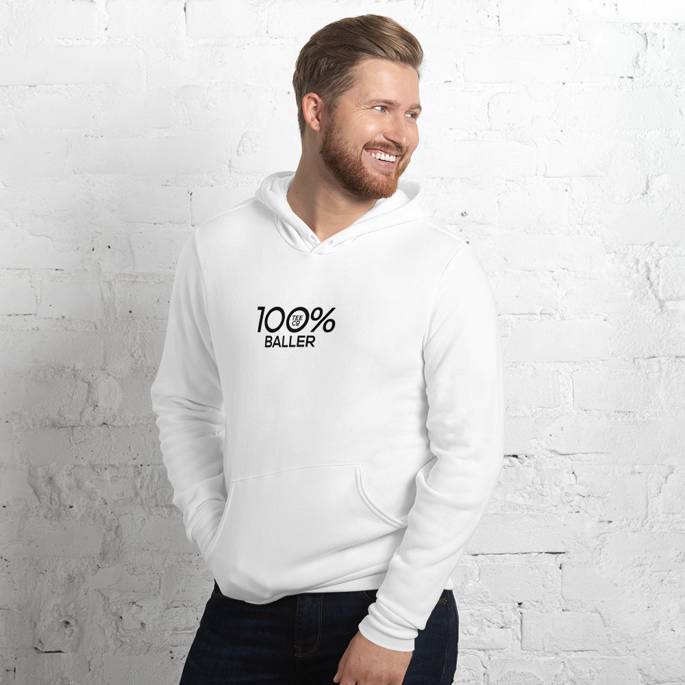 100% BALLER Unisex Hoodie - 100 Percent Tee Company