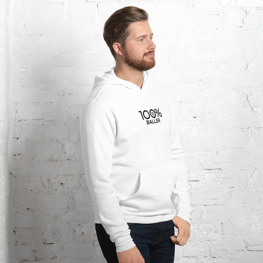 100% BALLER Unisex Hoodie - 100 Percent Tee Company