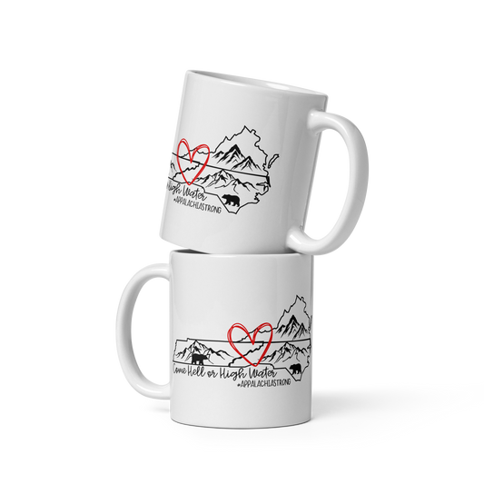 Appalachia Strong | Hurricane Helene Relief White Glossy Mug