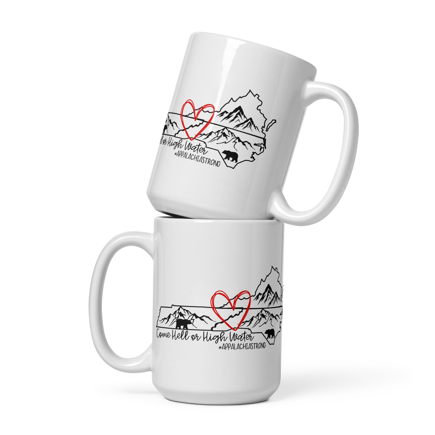 Appalachia Strong | Hurricane Helene Relief White Glossy Mug