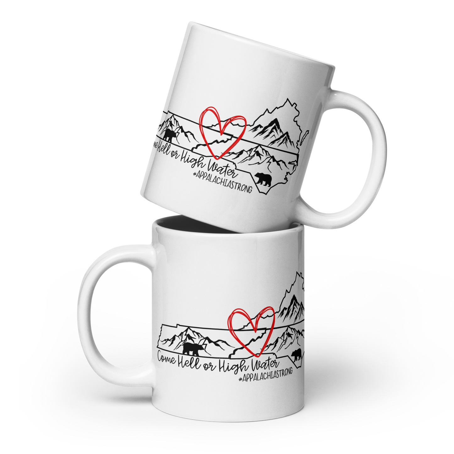 Appalachia Strong | Hurricane Helene Relief White Glossy Mug