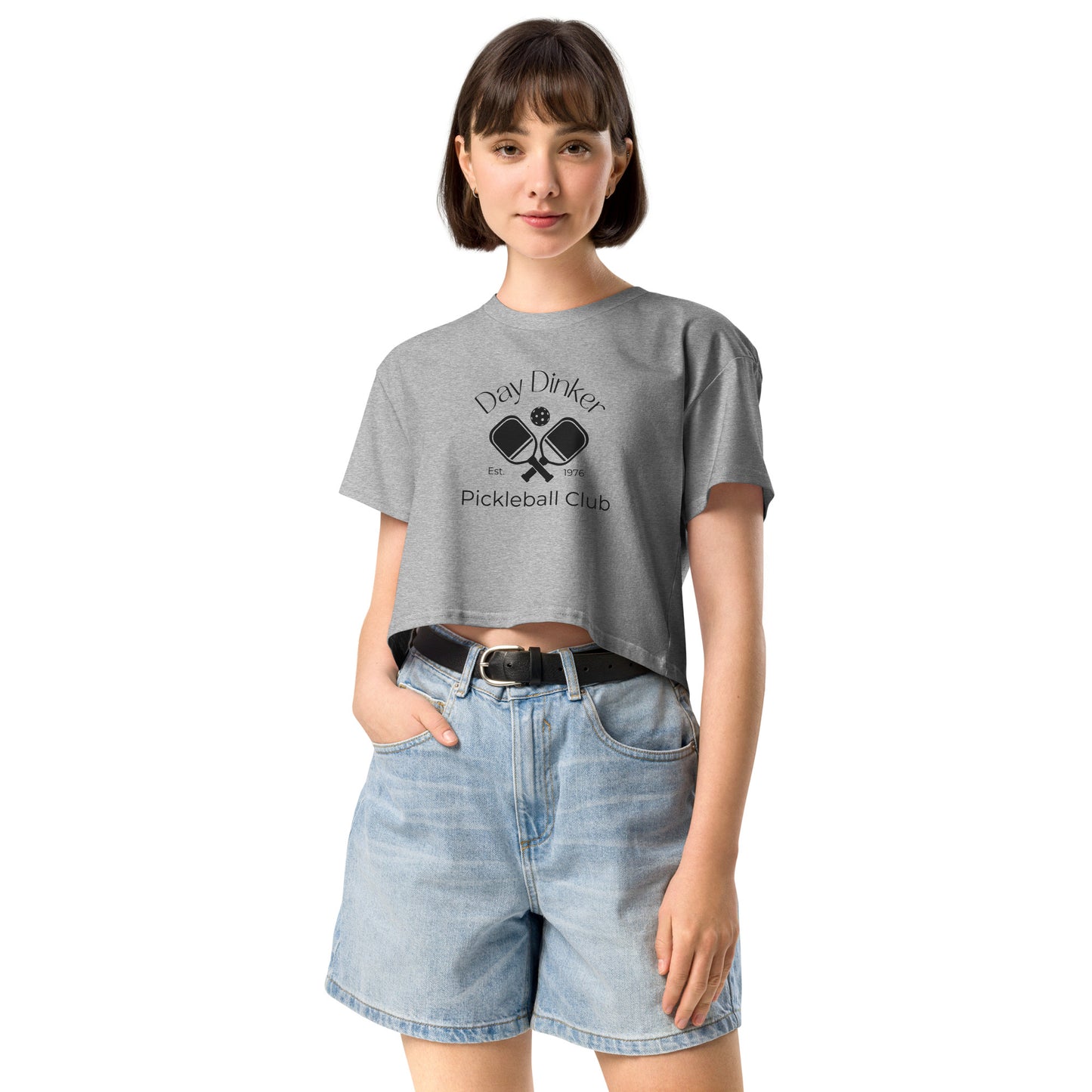 Day Dinker Pickleball Club Women’s Crop Tee