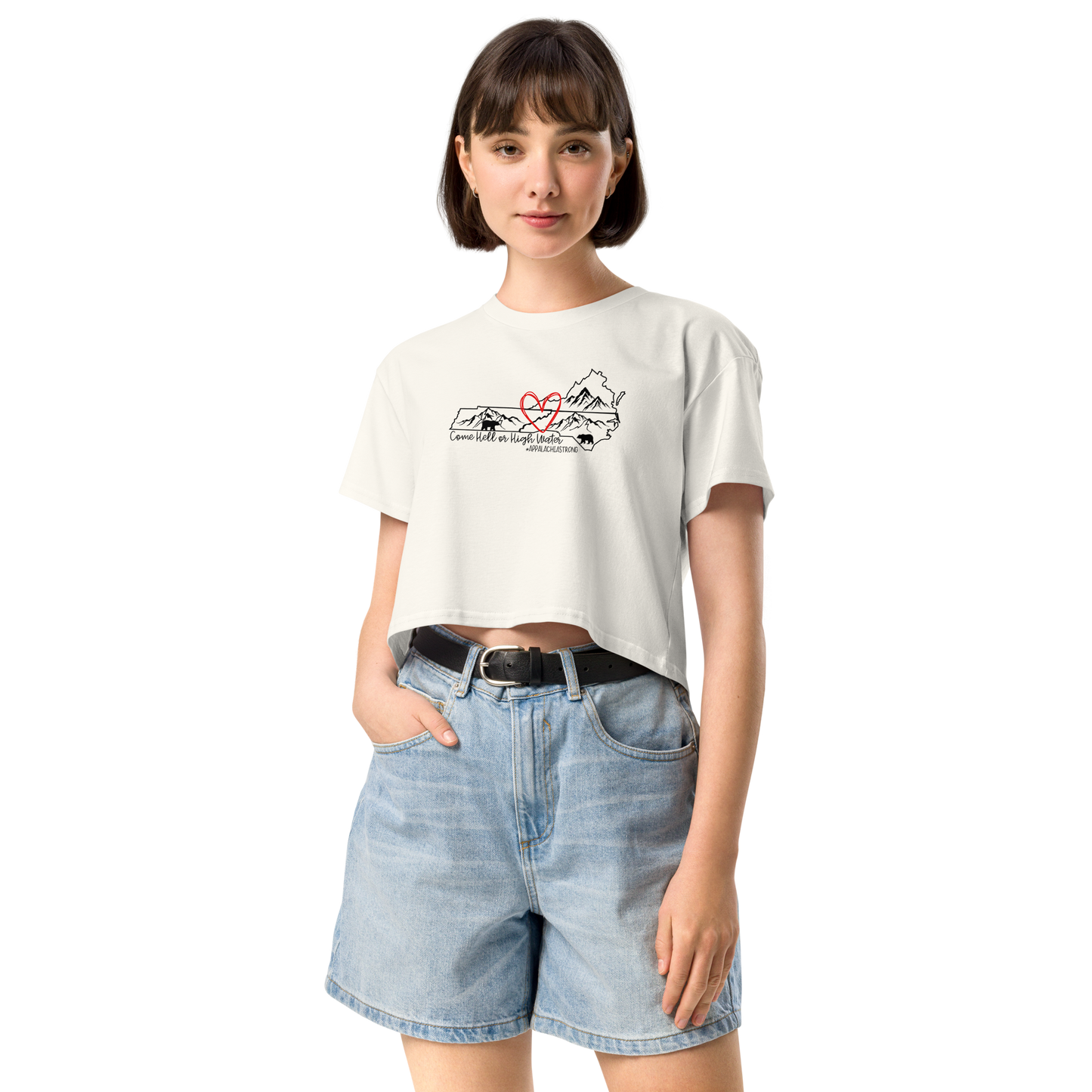 Appalachia Strong | Hurricane Helene Relief Women’s Crop Tee