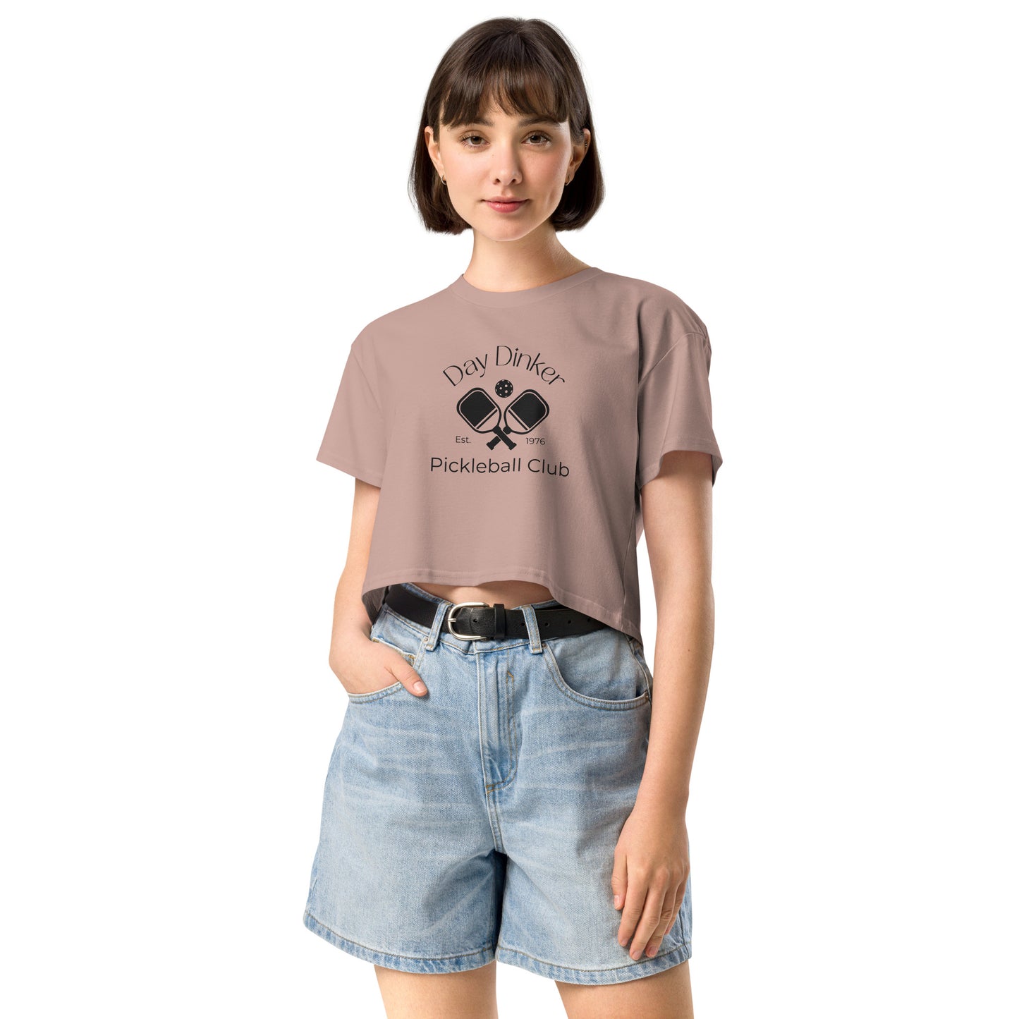 Day Dinker Pickleball Club Women’s Crop Tee