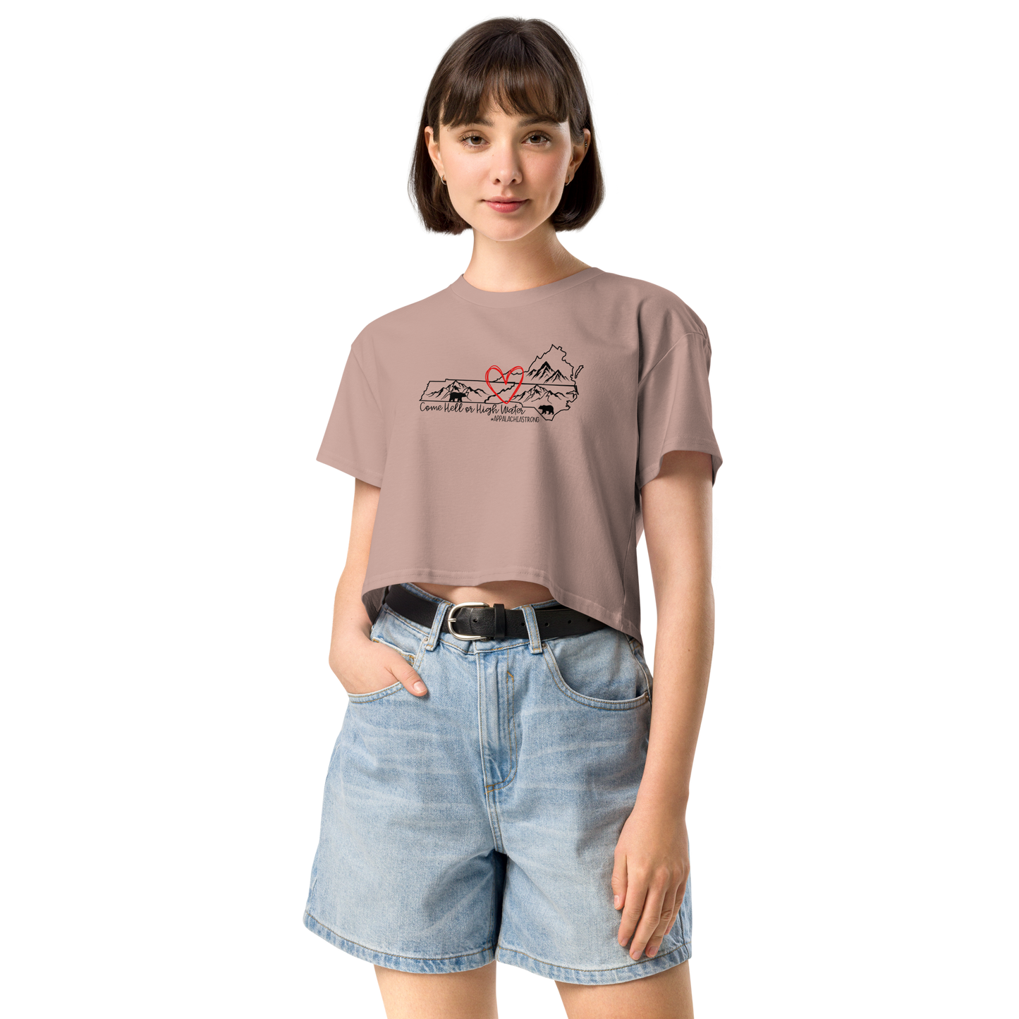 Appalachia Strong | Hurricane Helene Relief Women’s Crop Tee