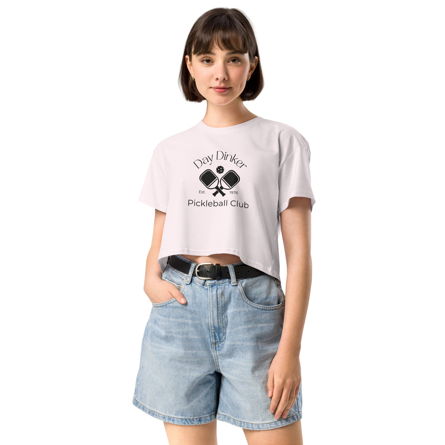 Day Dinker Pickleball Club Women’s Crop Tee