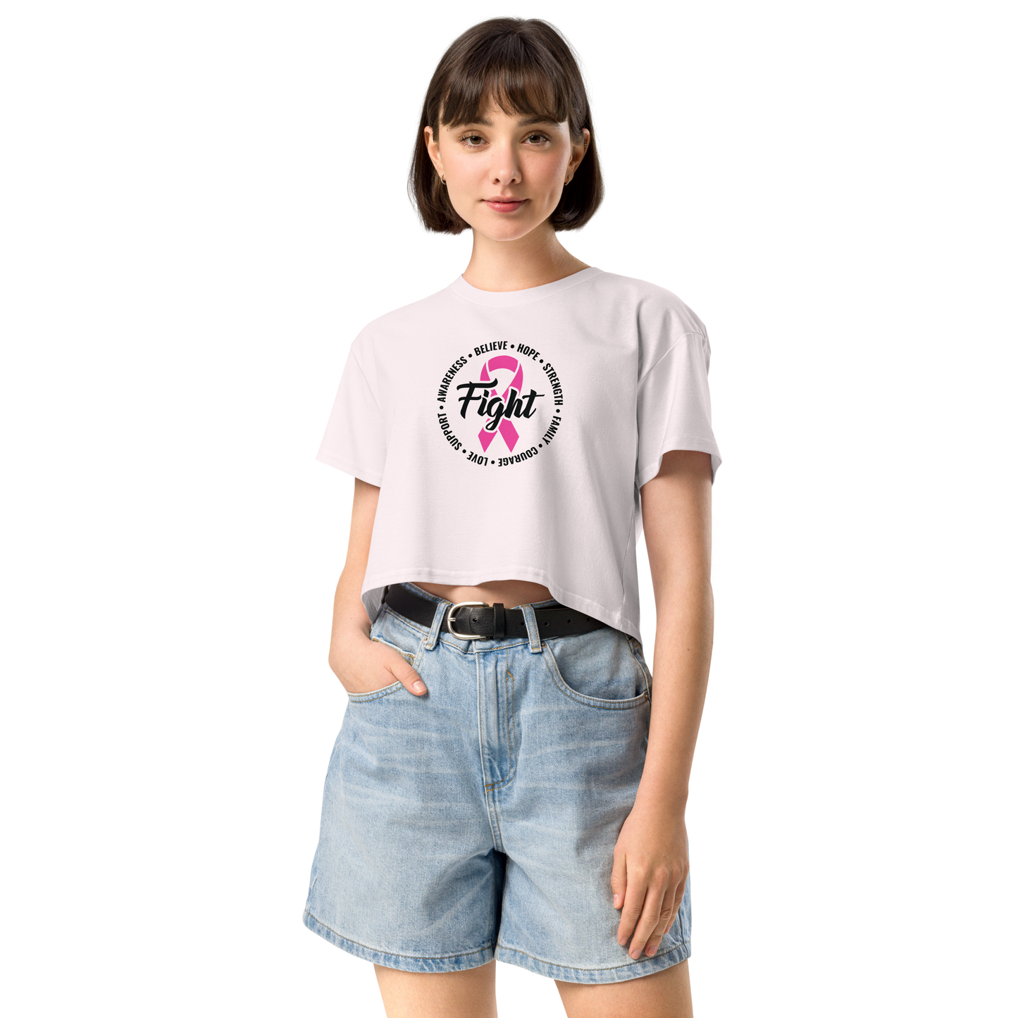 FIGHT Breast Cancer Women’s Crop Tee