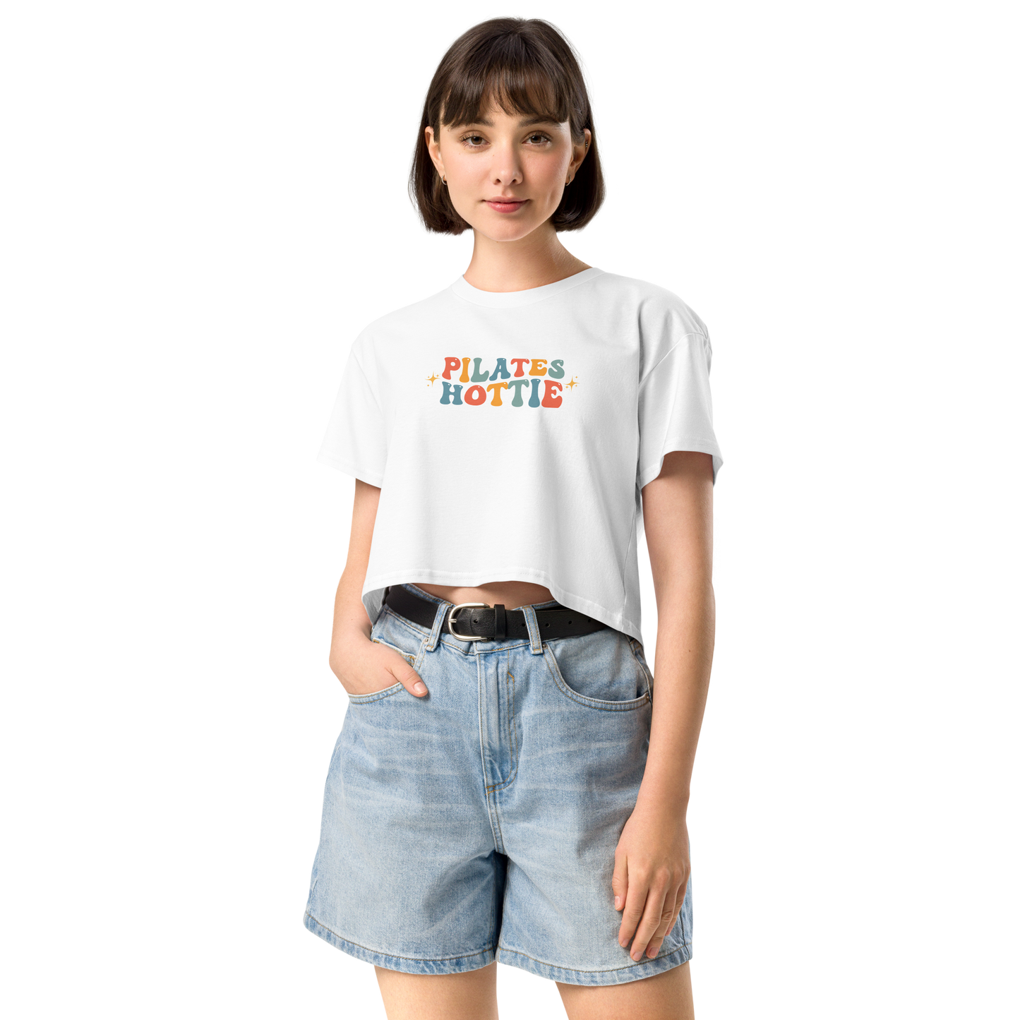 Pilates Hottie (Color) Women’s Crop Tee