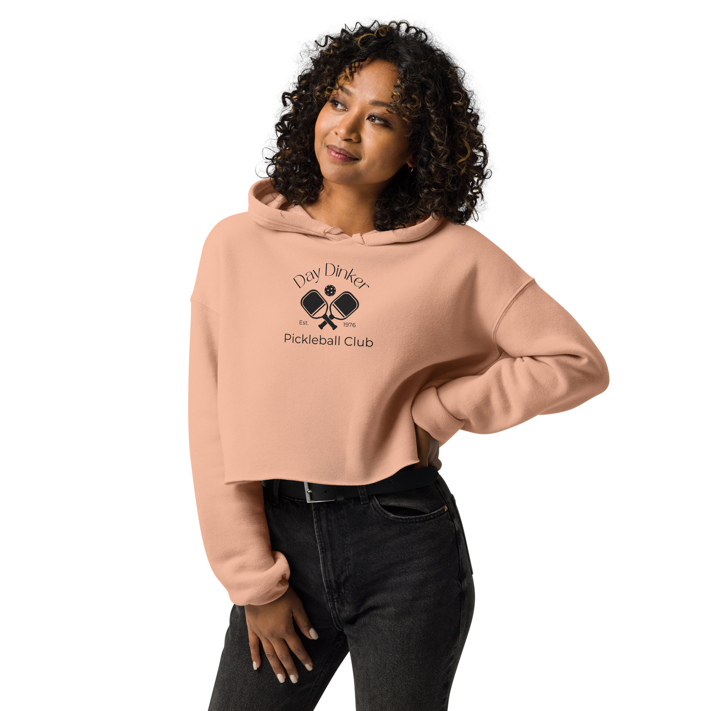 Day Dinker Pickleball Club Crop Hoodie