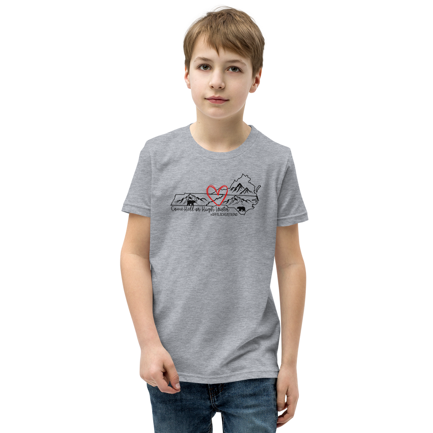 Appalachia Strong | Hurricane Helene Relief Youth Short Sleeve Tee Shirt