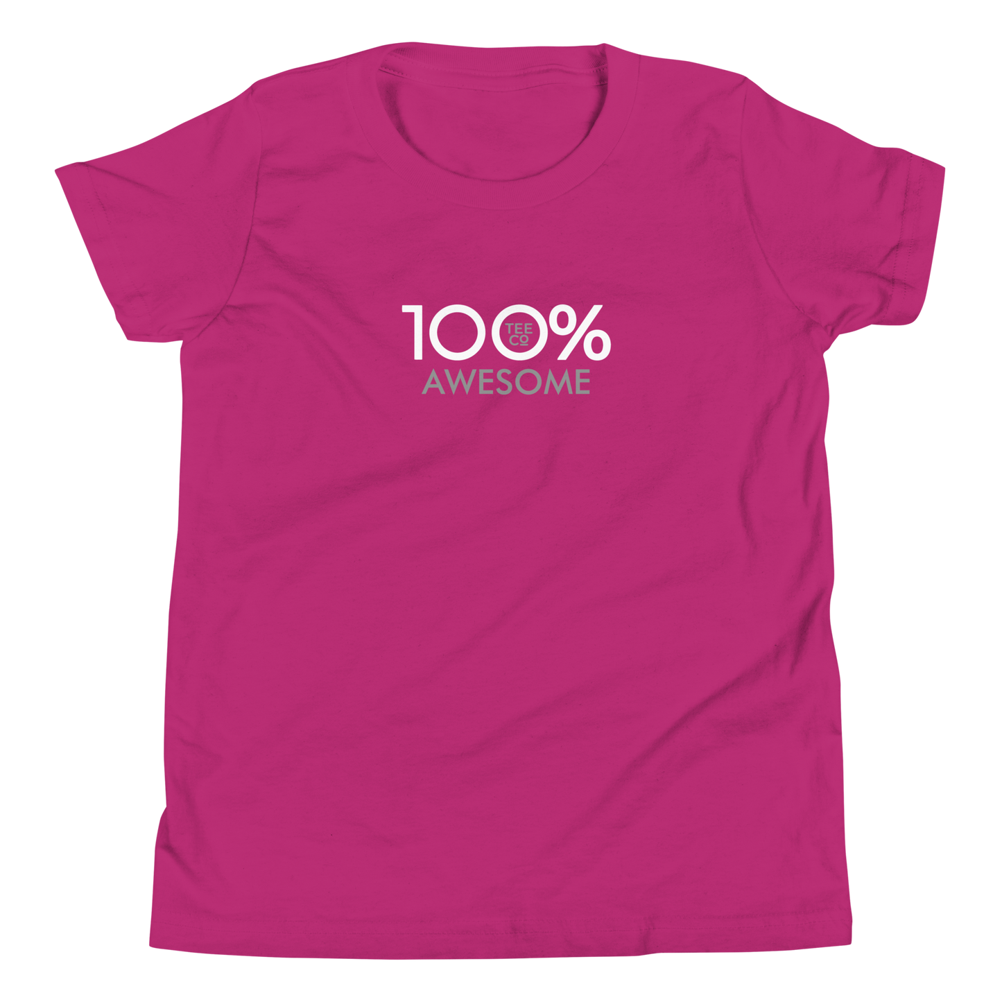 100% AWESOME Youth Short Sleeve Tee