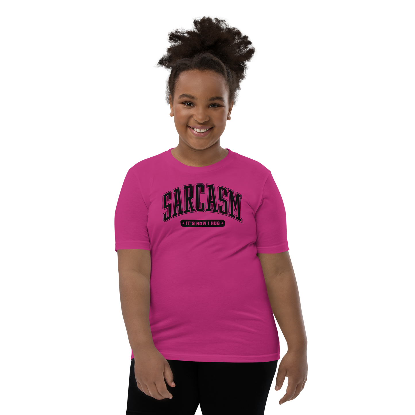 Sarcasm: It's How I Hug Youth Short Sleeve Tee Shirt