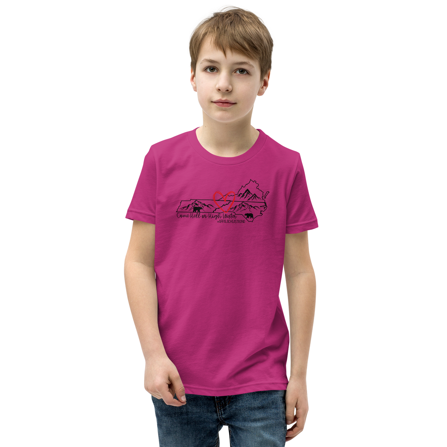 Appalachia Strong | Hurricane Helene Relief Youth Short Sleeve Tee Shirt
