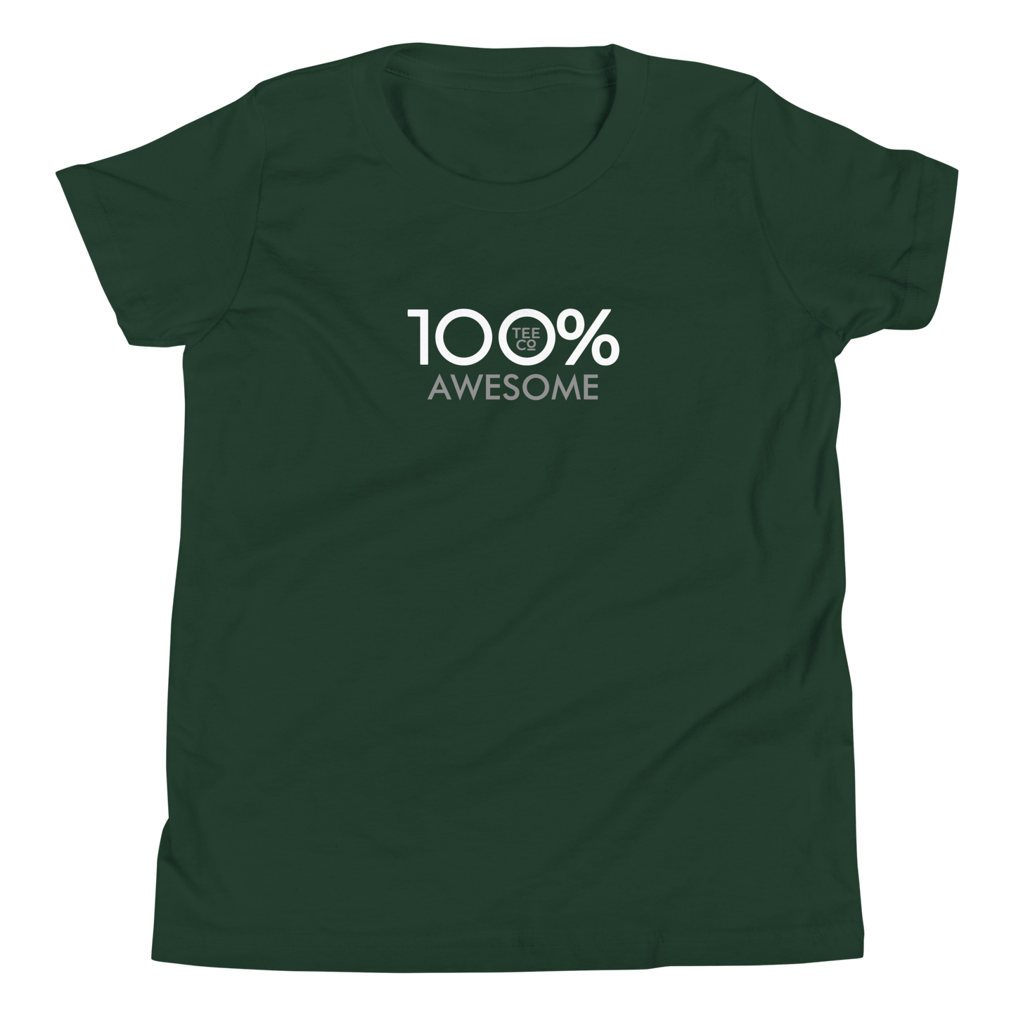 100% AWESOME Youth Short Sleeve Tee