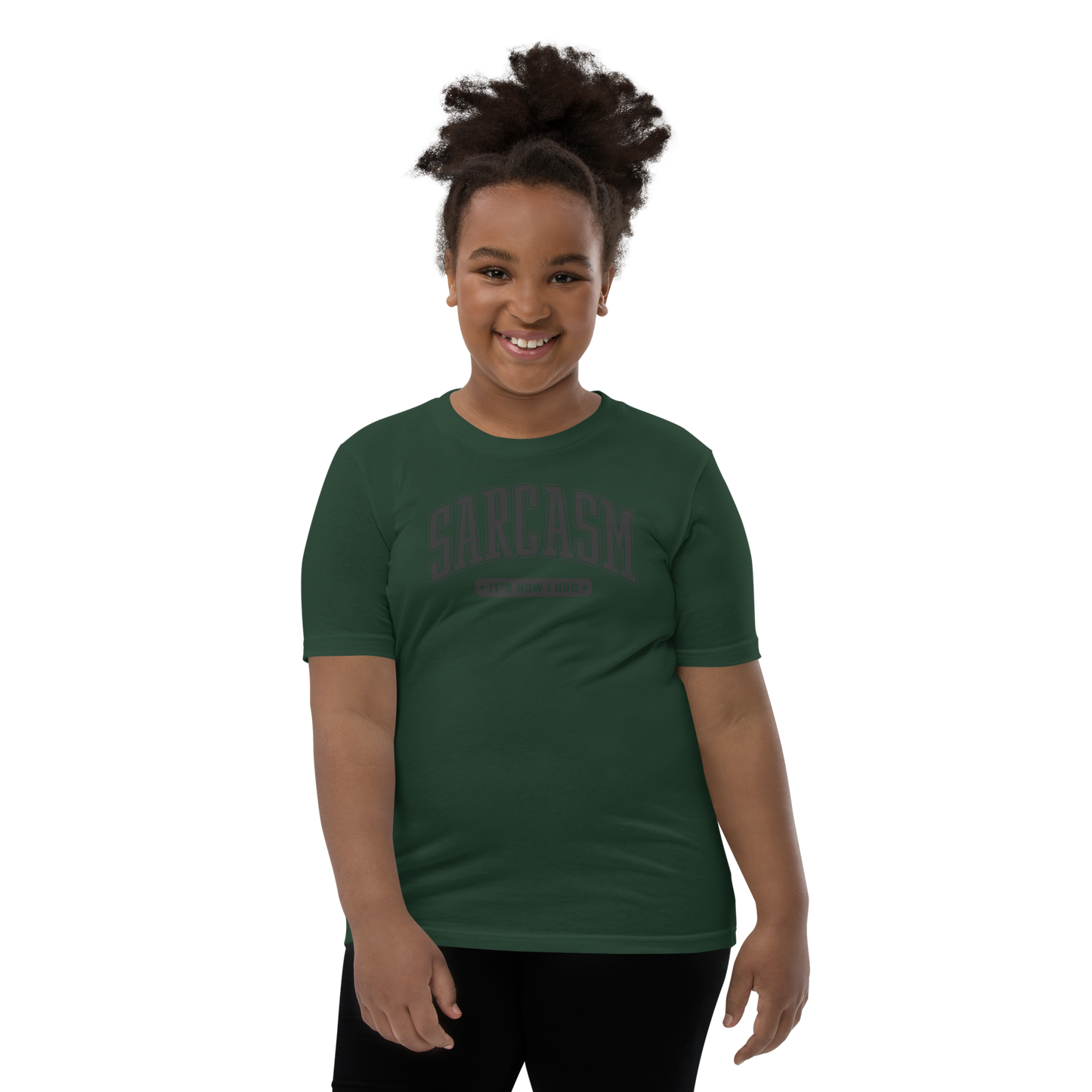 Sarcasm: It's How I Hug Youth Short Sleeve Tee Shirt